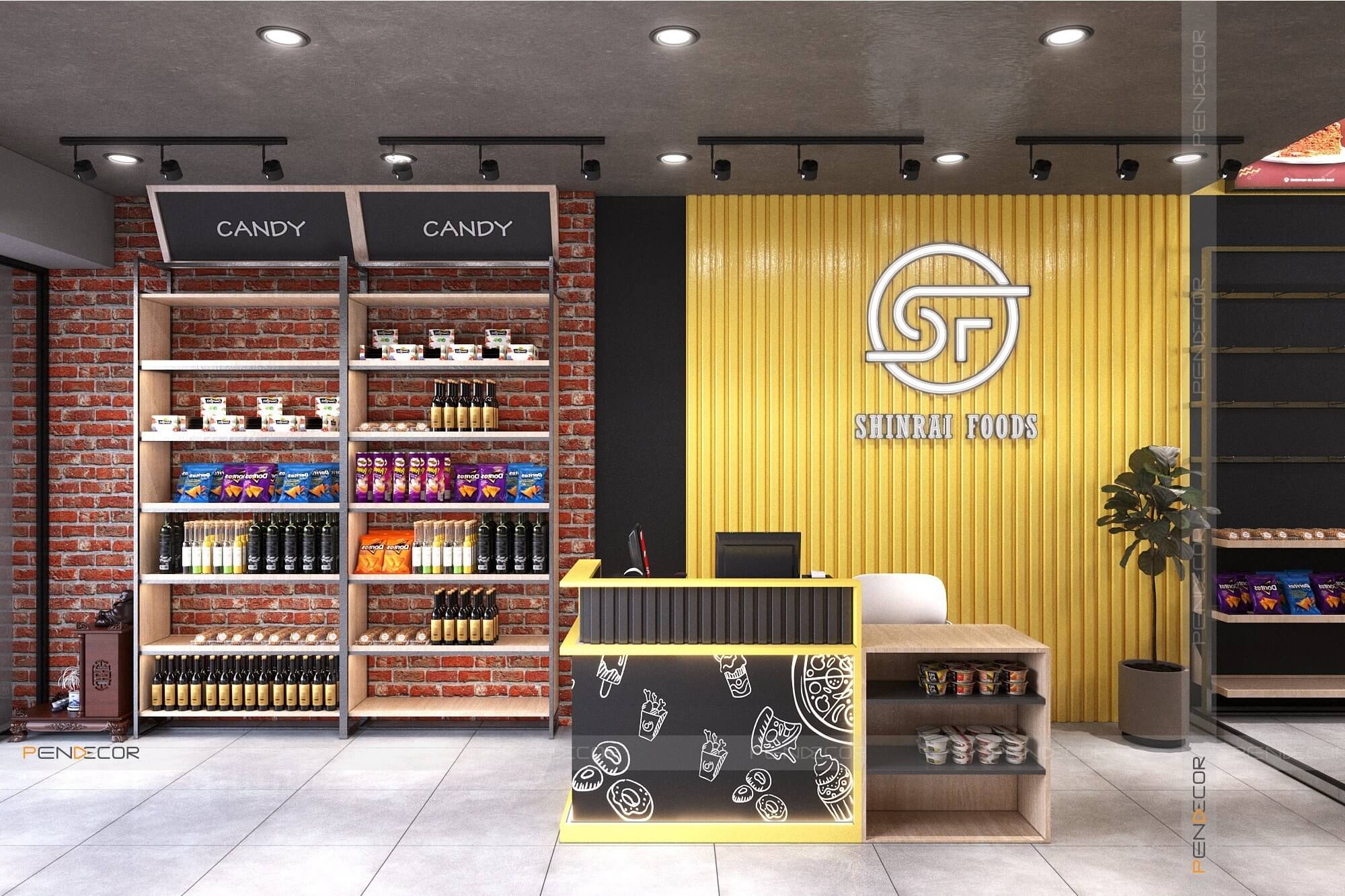 Thiết Kế Shop Thực Phẩm Shinrai Foods