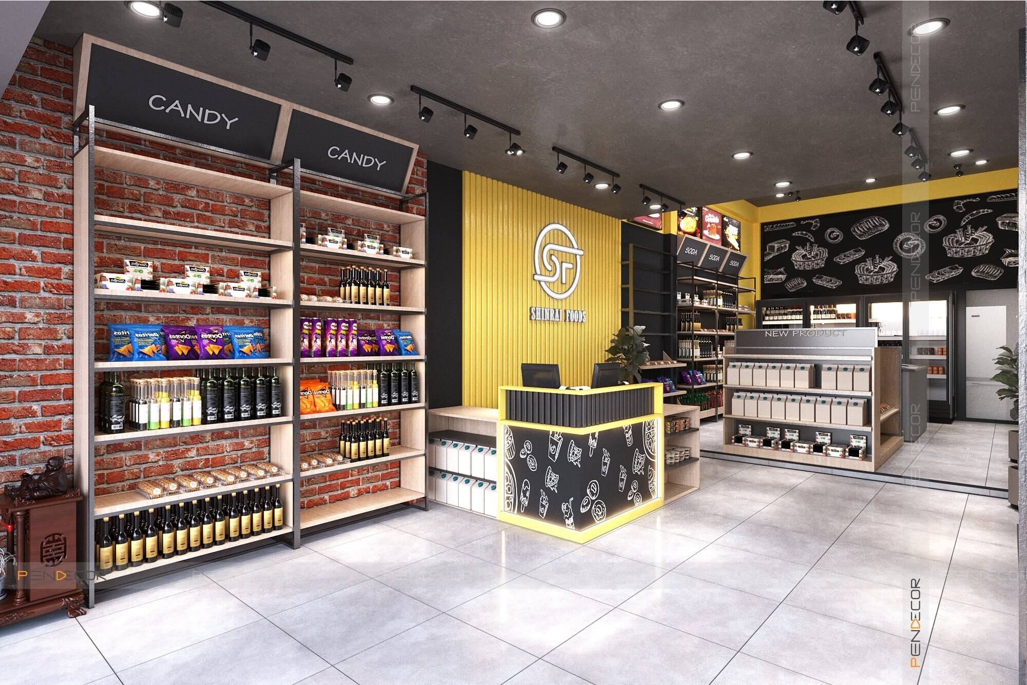 Thiết Kế Shop Thực Phẩm Shinrai Foods