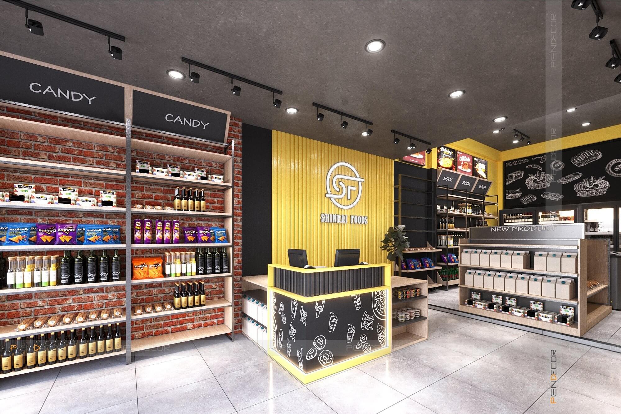 Thiết Kế Shop Thực Phẩm Shinrai Foods