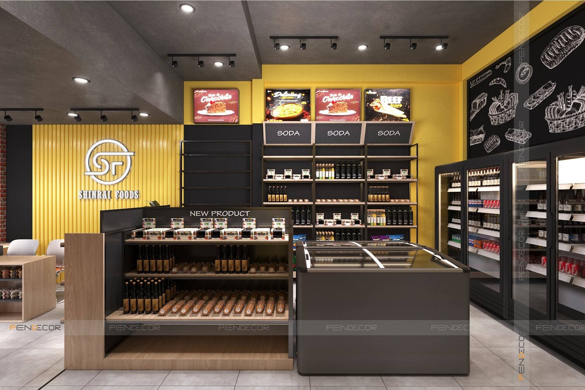 Thiết Kế Shop Thực Phẩm Shinrai Foods
