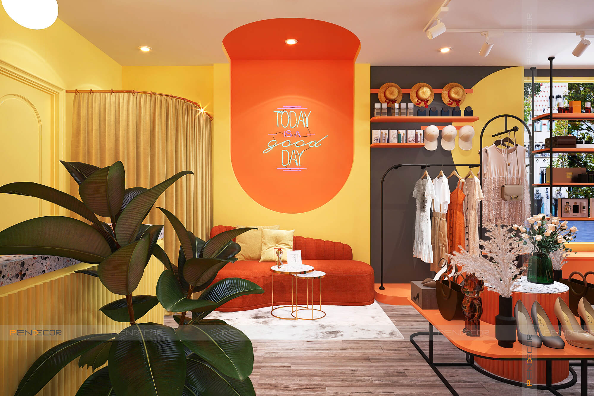 Thiết Kế Shop Thời Trang Trẻ Em Góc Bà Kem