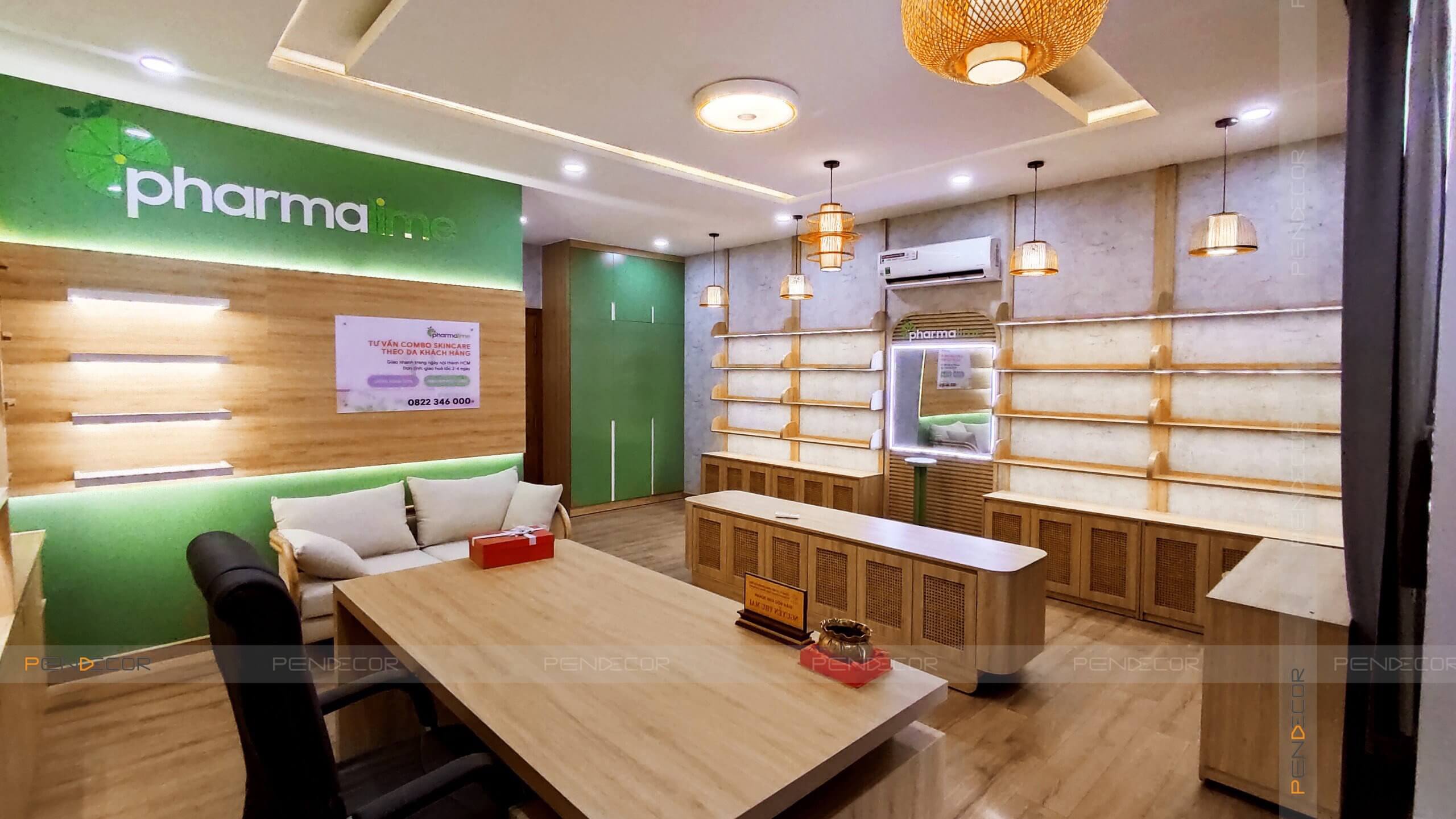 Thi Công Thực Tế Shop Mỹ Phẩm Pharmalime