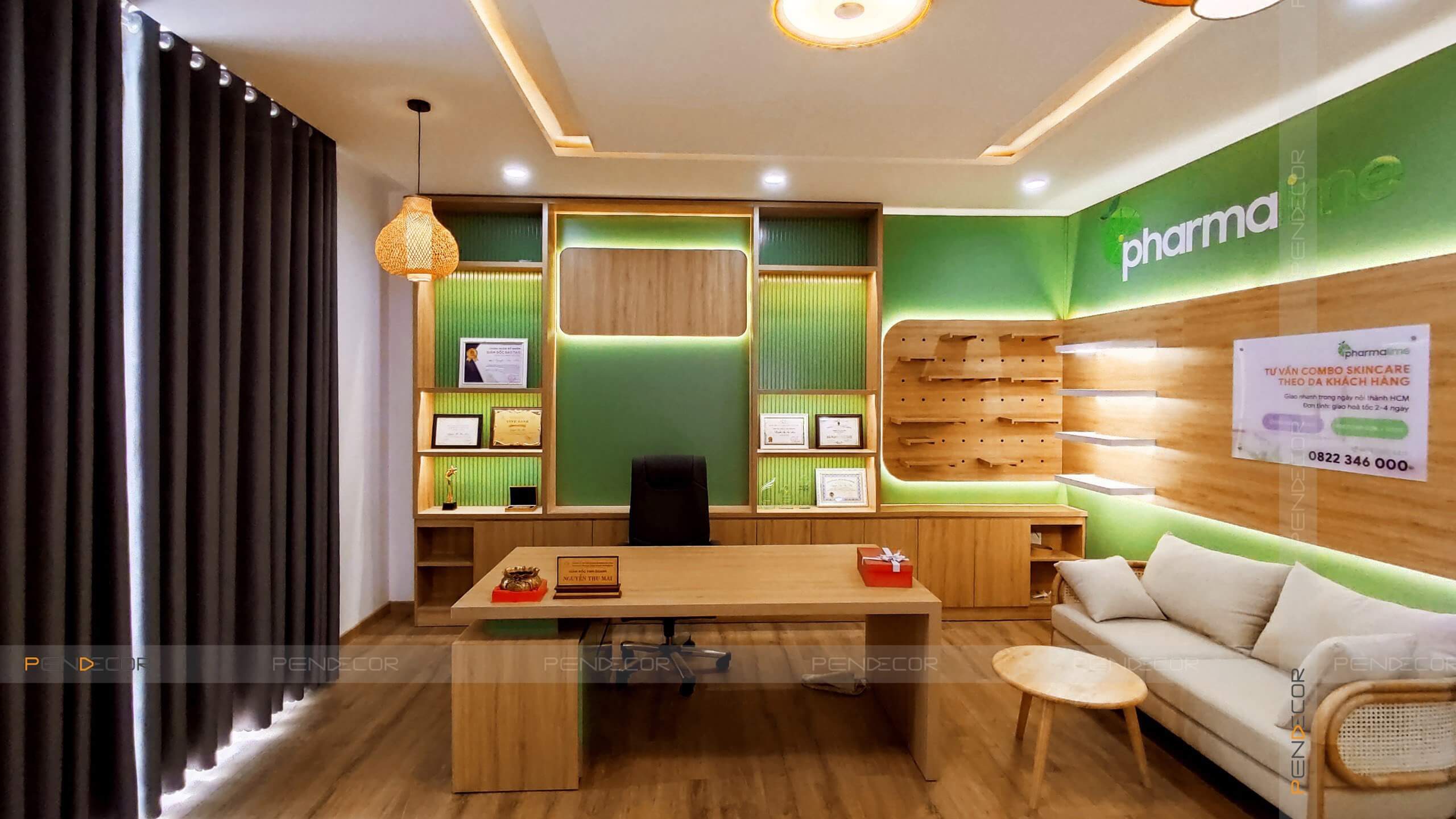 Thi Công Thực Tế Shop Mỹ Phẩm Pharmalime