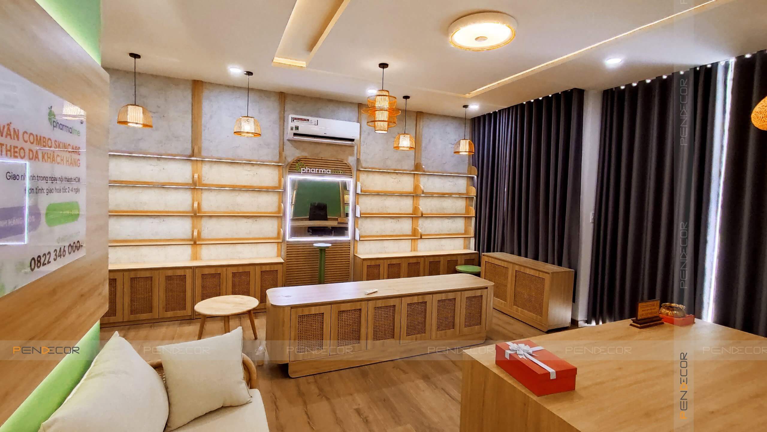 Thi Công Thực Tế Shop Mỹ Phẩm Pharmalime