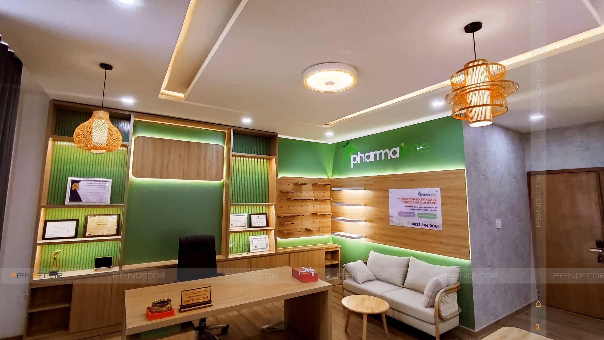 Thi Công Thực Tế Shop Mỹ Phẩm Pharmalime
