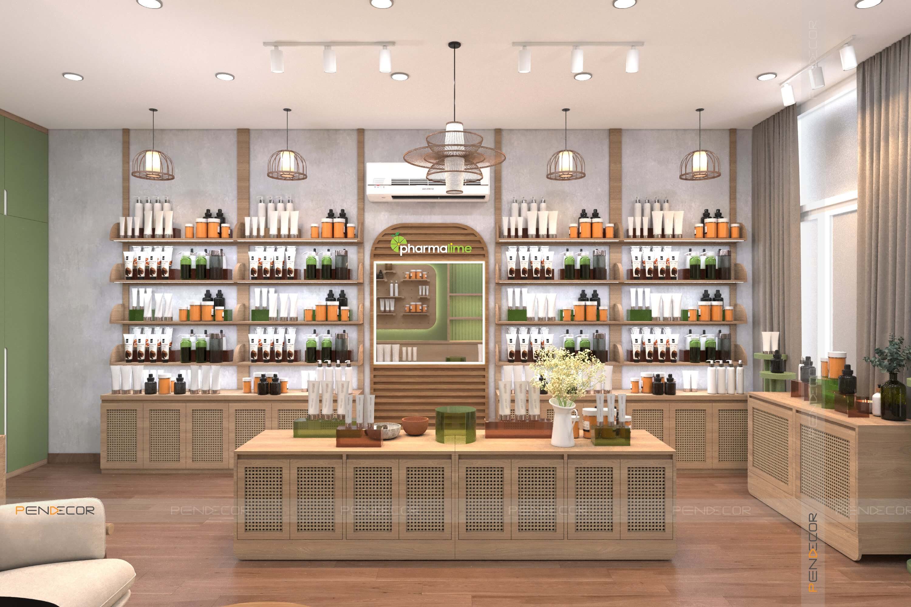 Thiết Kế Shop Mỹ Phẩm Pharmalime