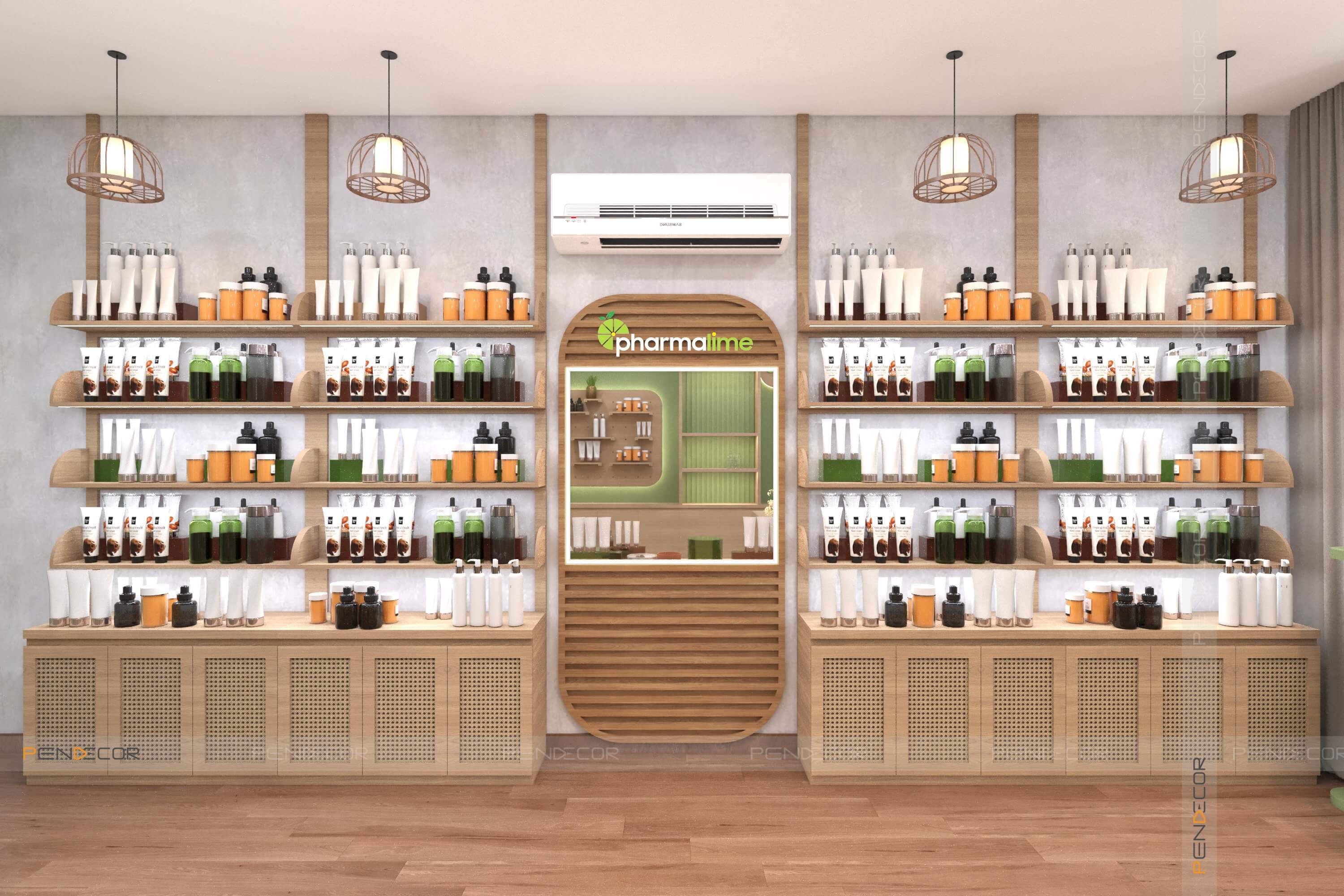 Thiết Kế Shop Mỹ Phẩm Pharmalime