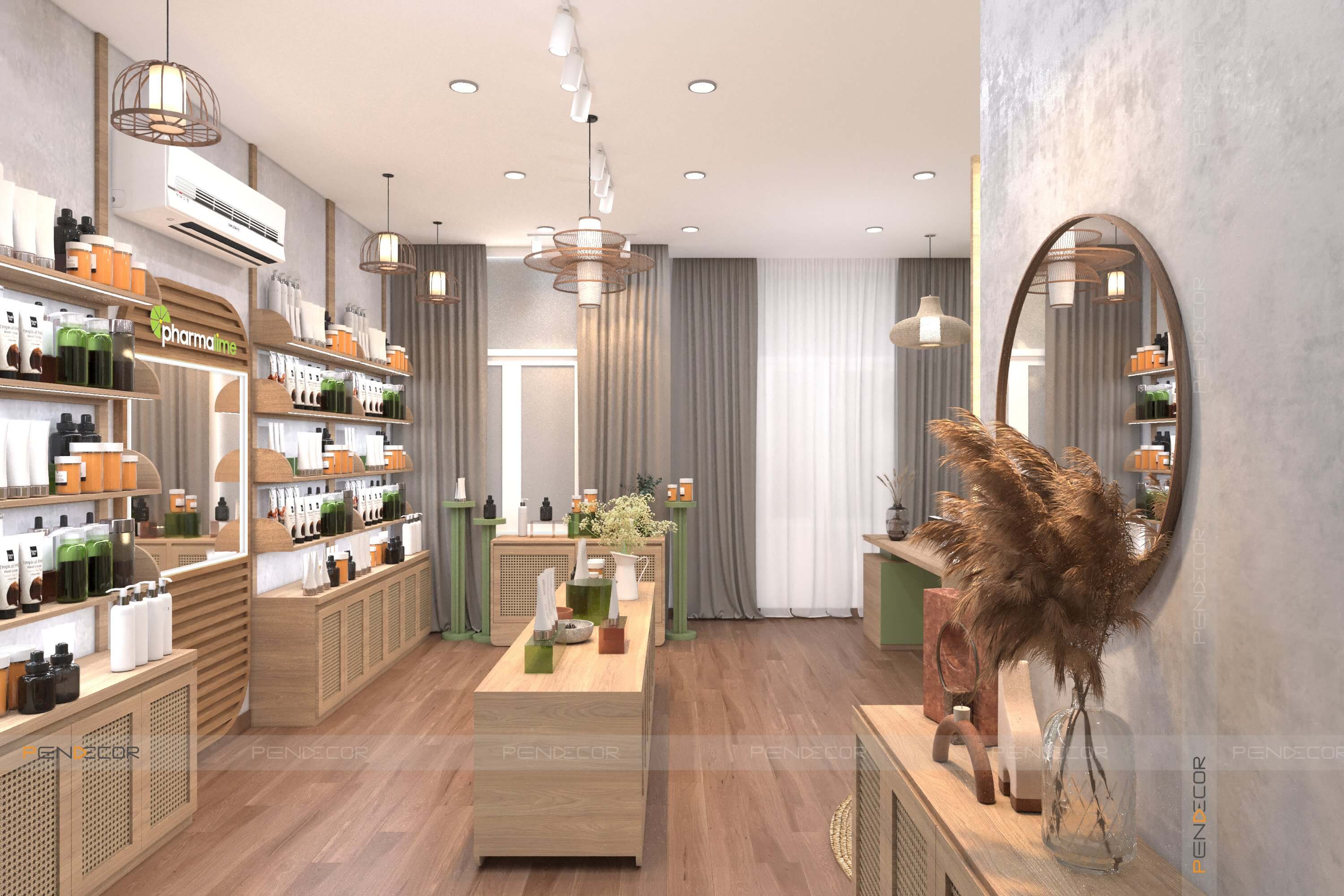 Thiết Kế Shop Mỹ Phẩm Pharmalime