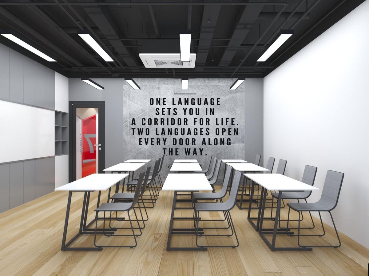 Không gian trung tâm ngoại ngữ cần phù hợp với từng đối tượng học viên