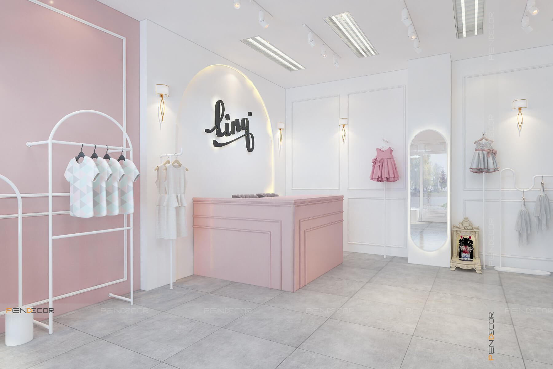 Thiết Kế Shop Thời Trang Trẻ Em Ling