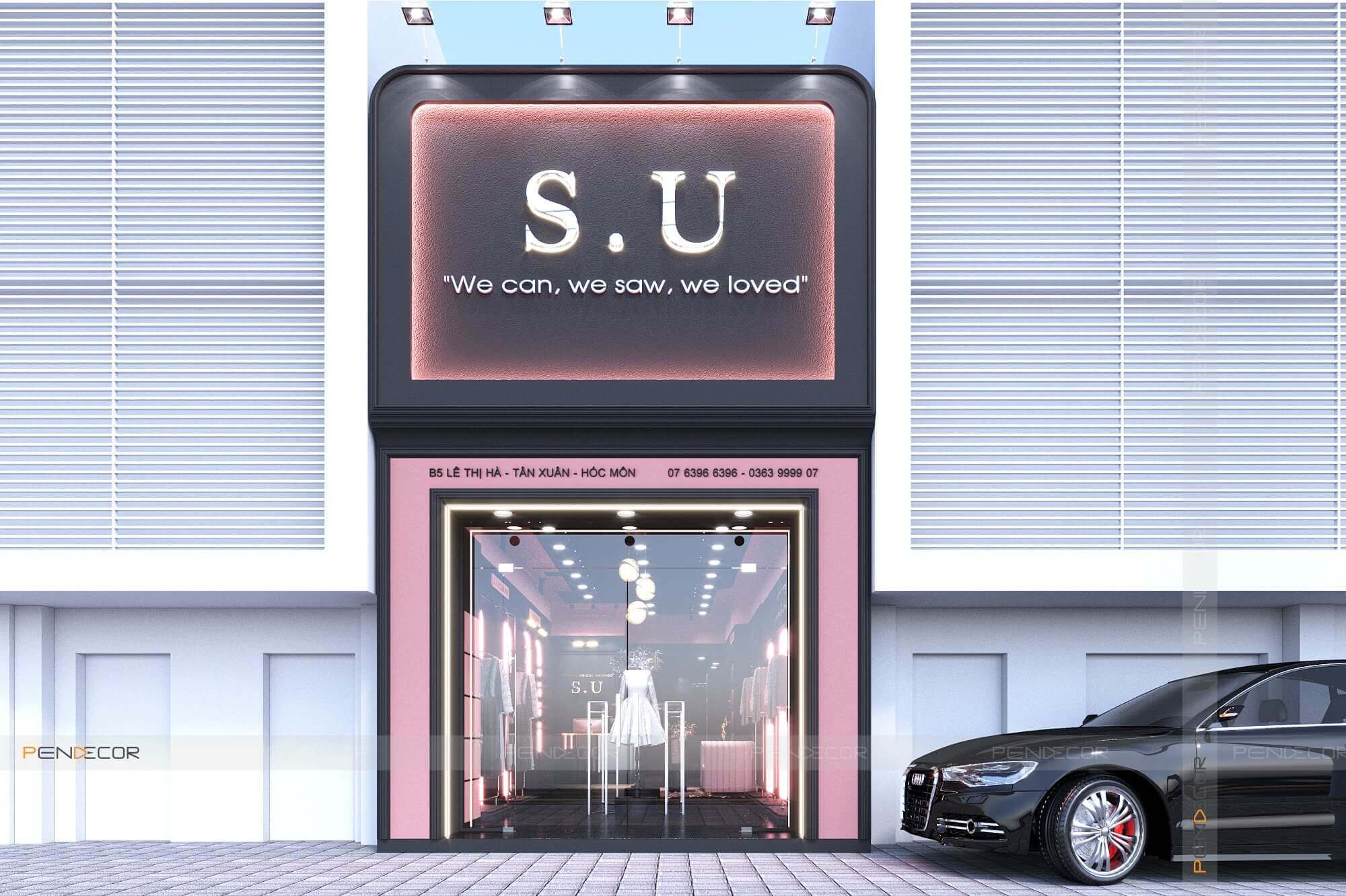 Thiết Kế Shop Thời Trang Nữ S.U