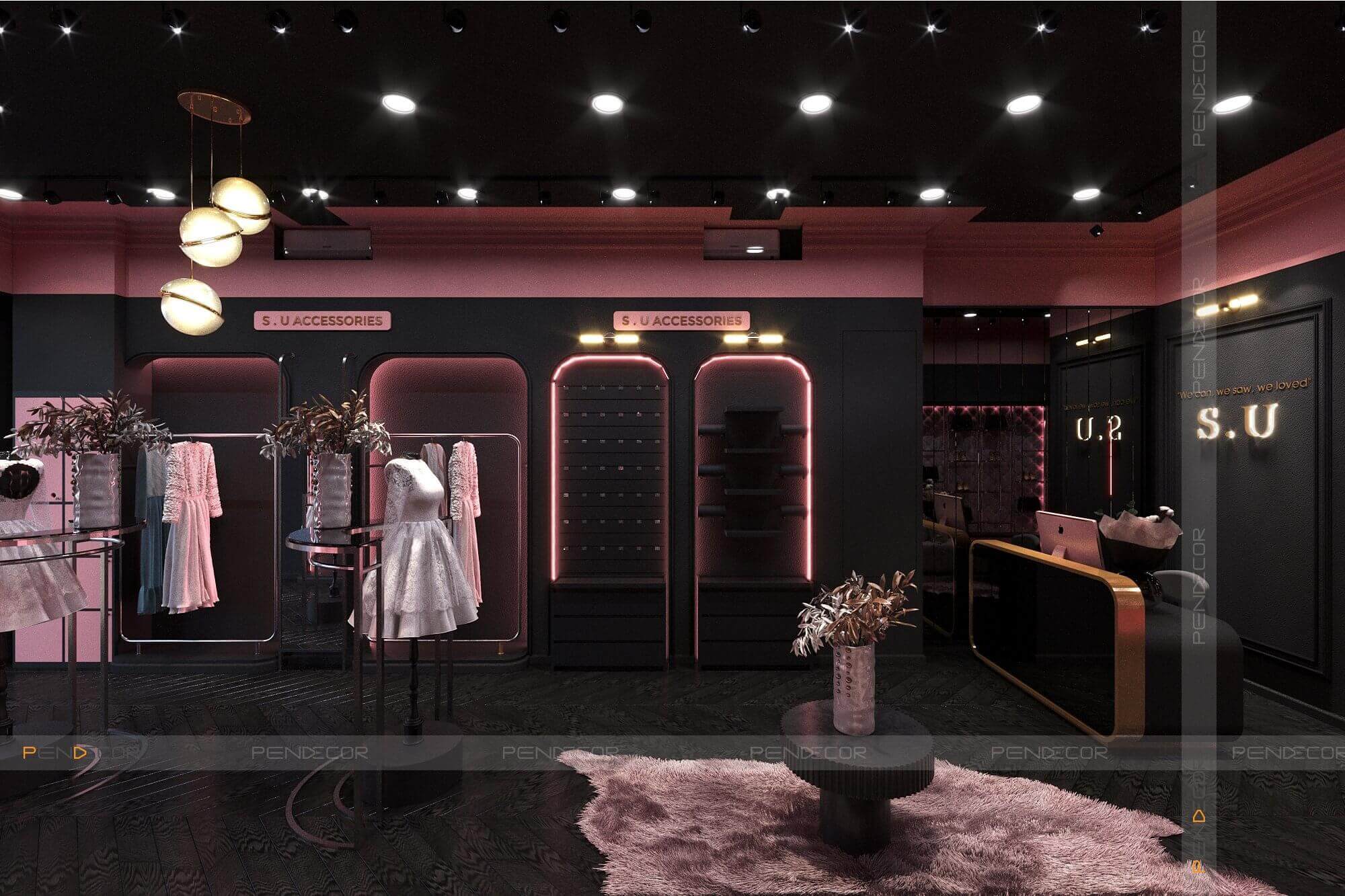 Thiết Kế Shop Thời Trang Nữ S.U