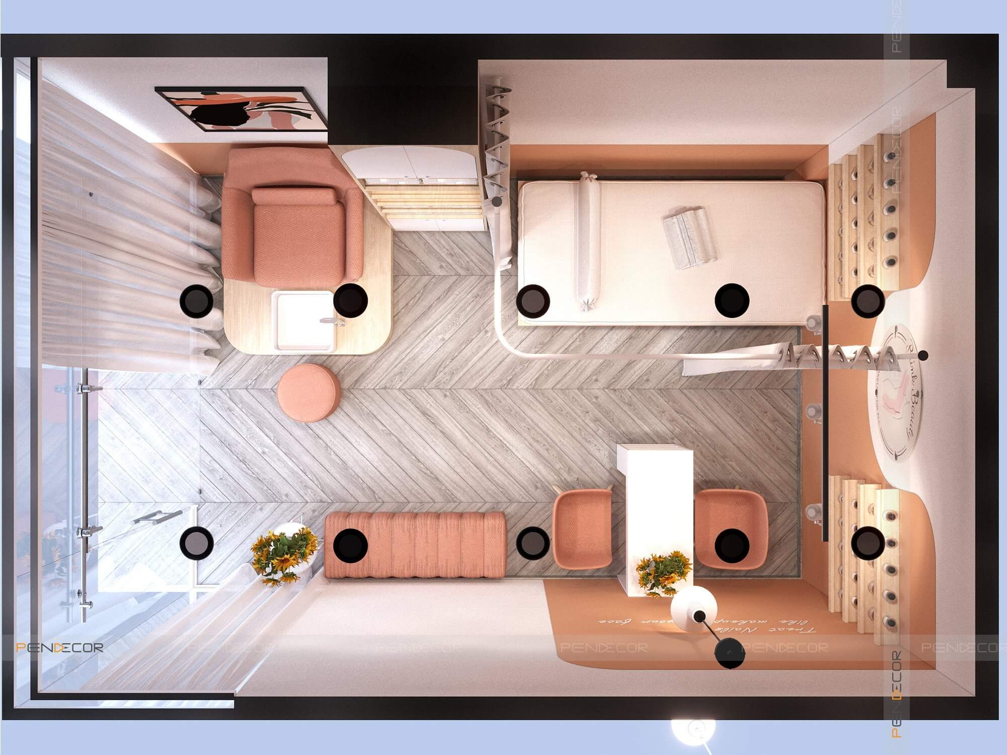 Thiết Kế Tiệm Nail Blink Beauty