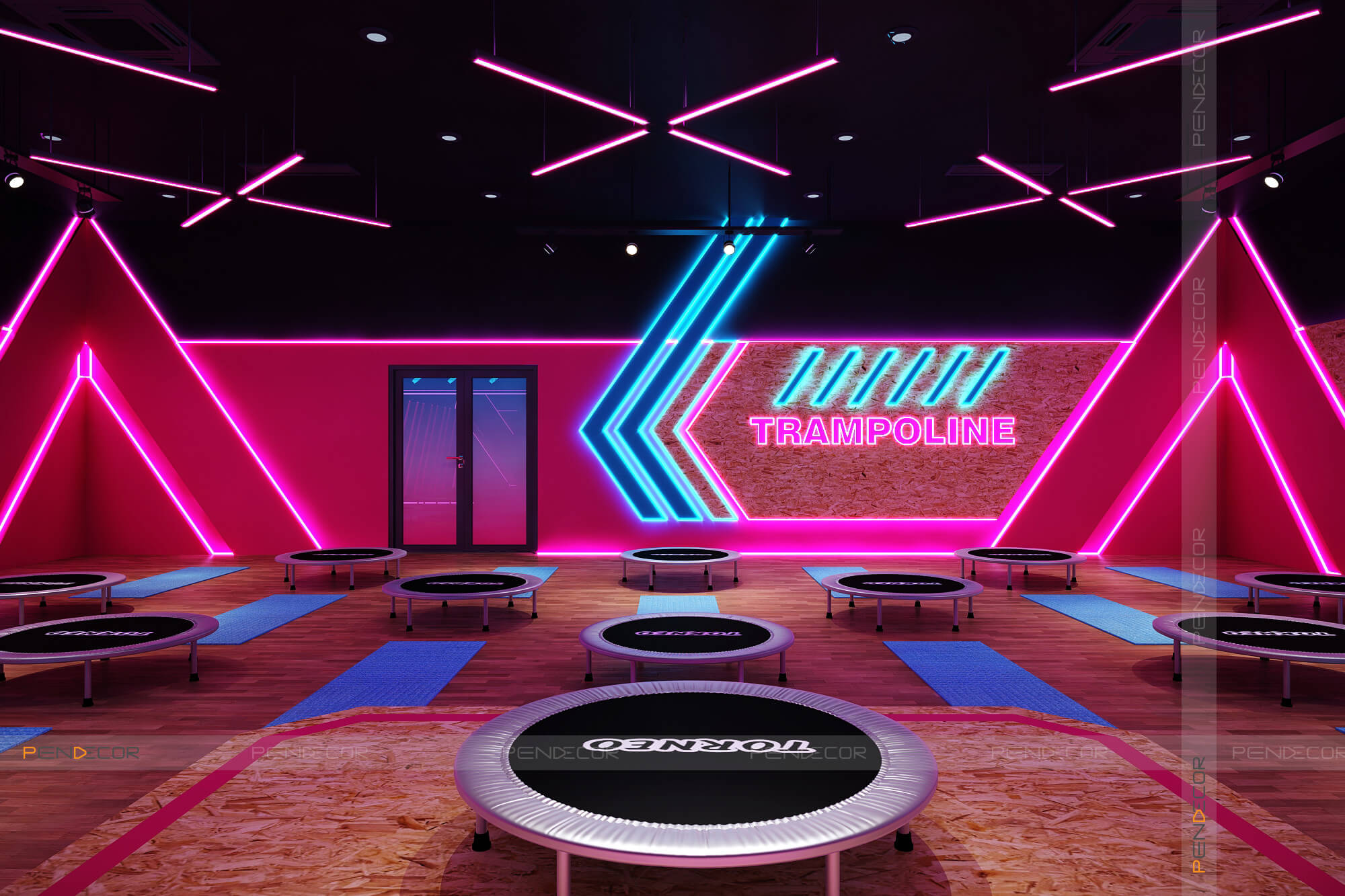 Thiết Kế Phòng Tập Dance Jump Arena