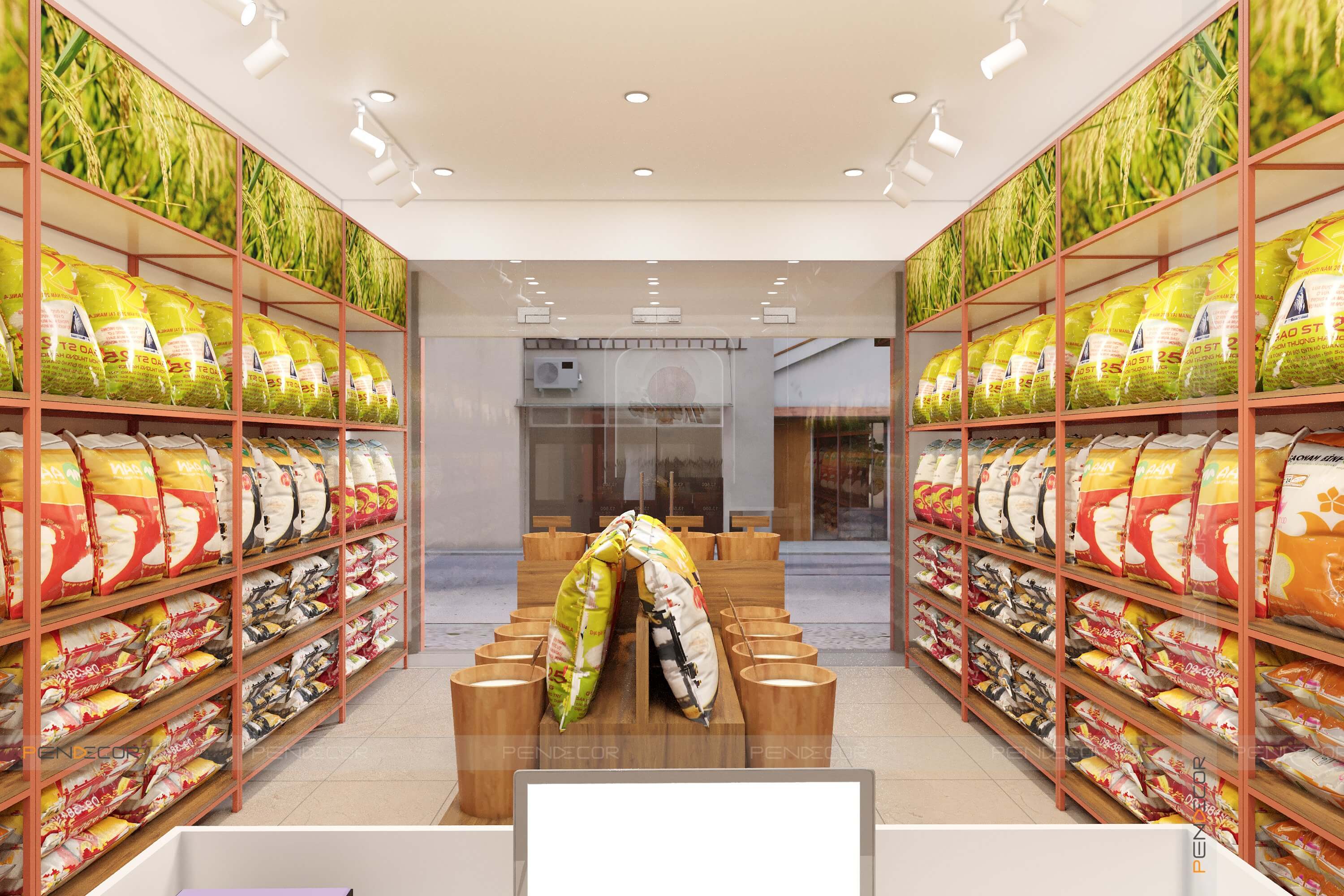 Thiết Kế Tiệm Gạo Má Tám