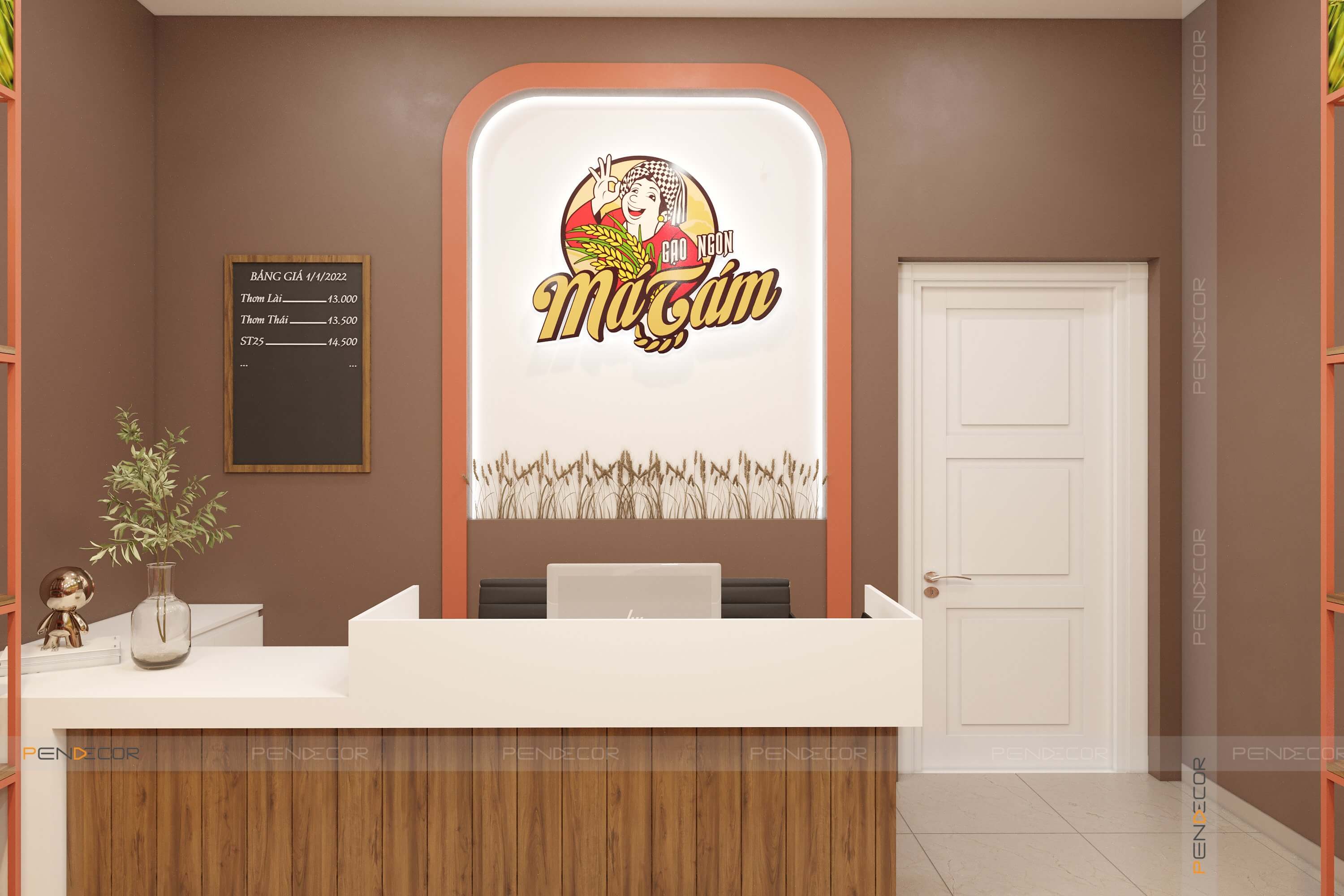 Thiết Kế Tiệm Gạo Má Tám