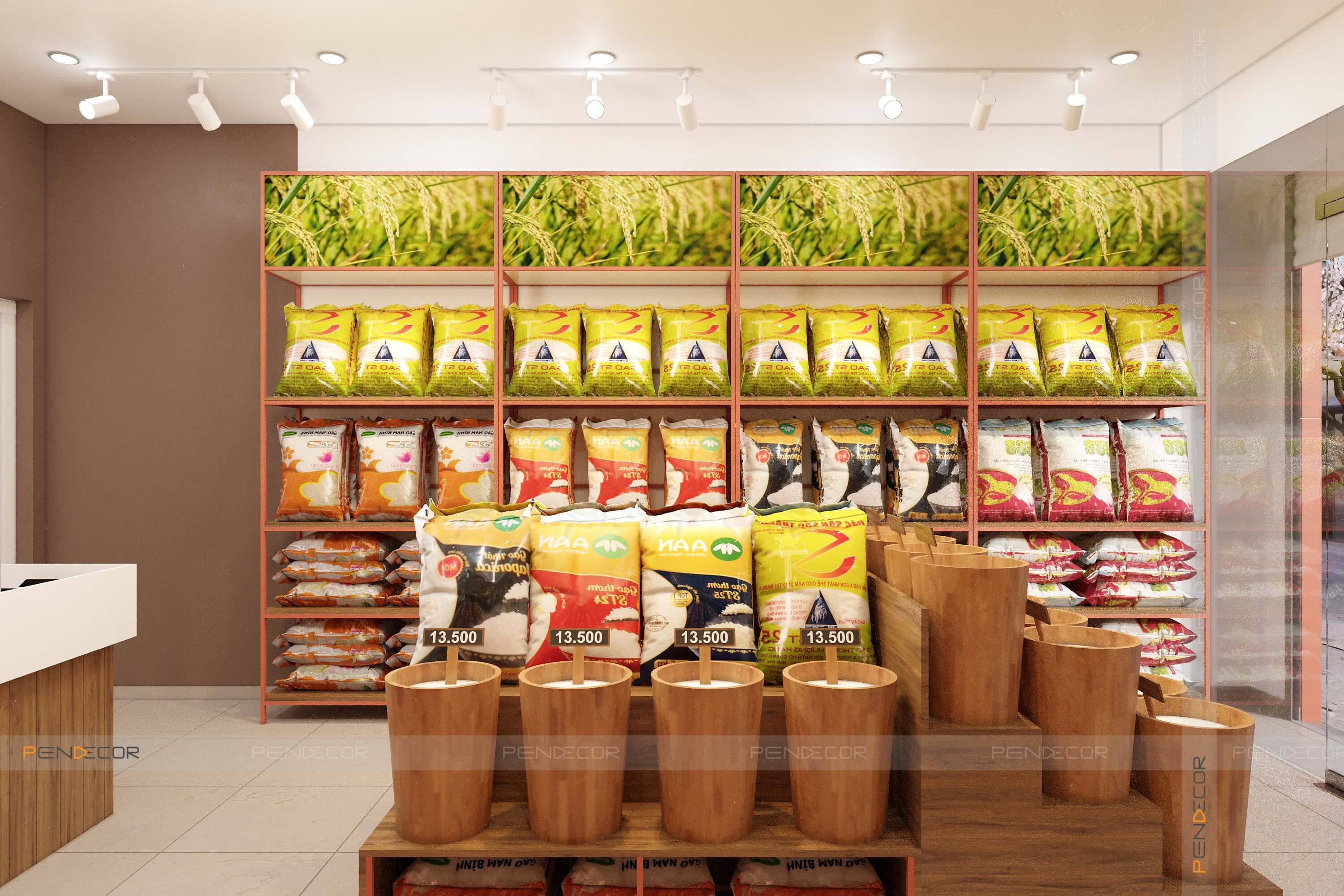 Thiết Kế Tiệm Gạo Má Tám