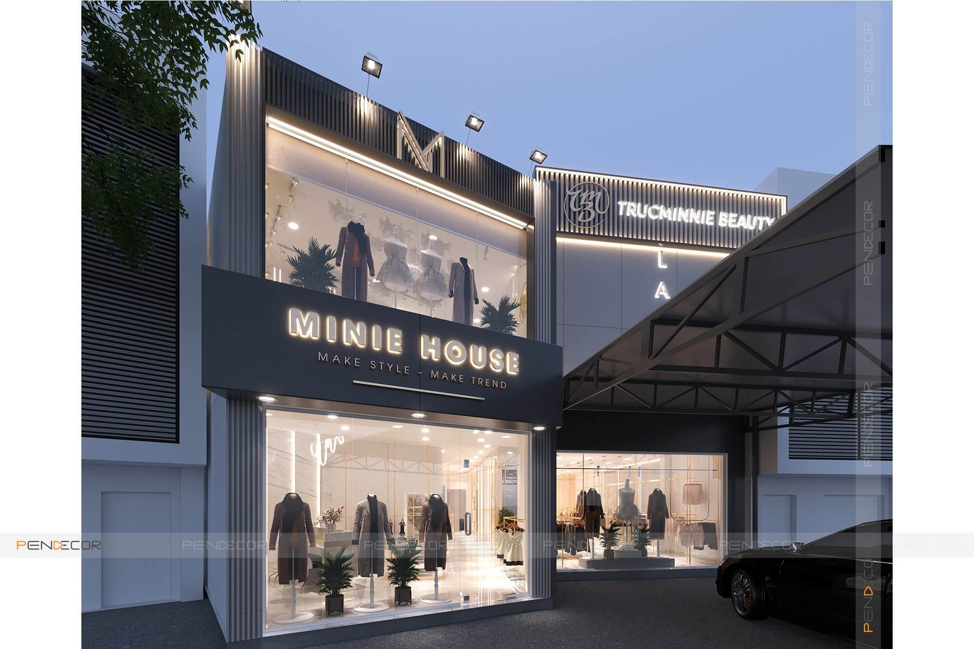 Thiết Kế Shop Thời Trang Nữ Minnie House