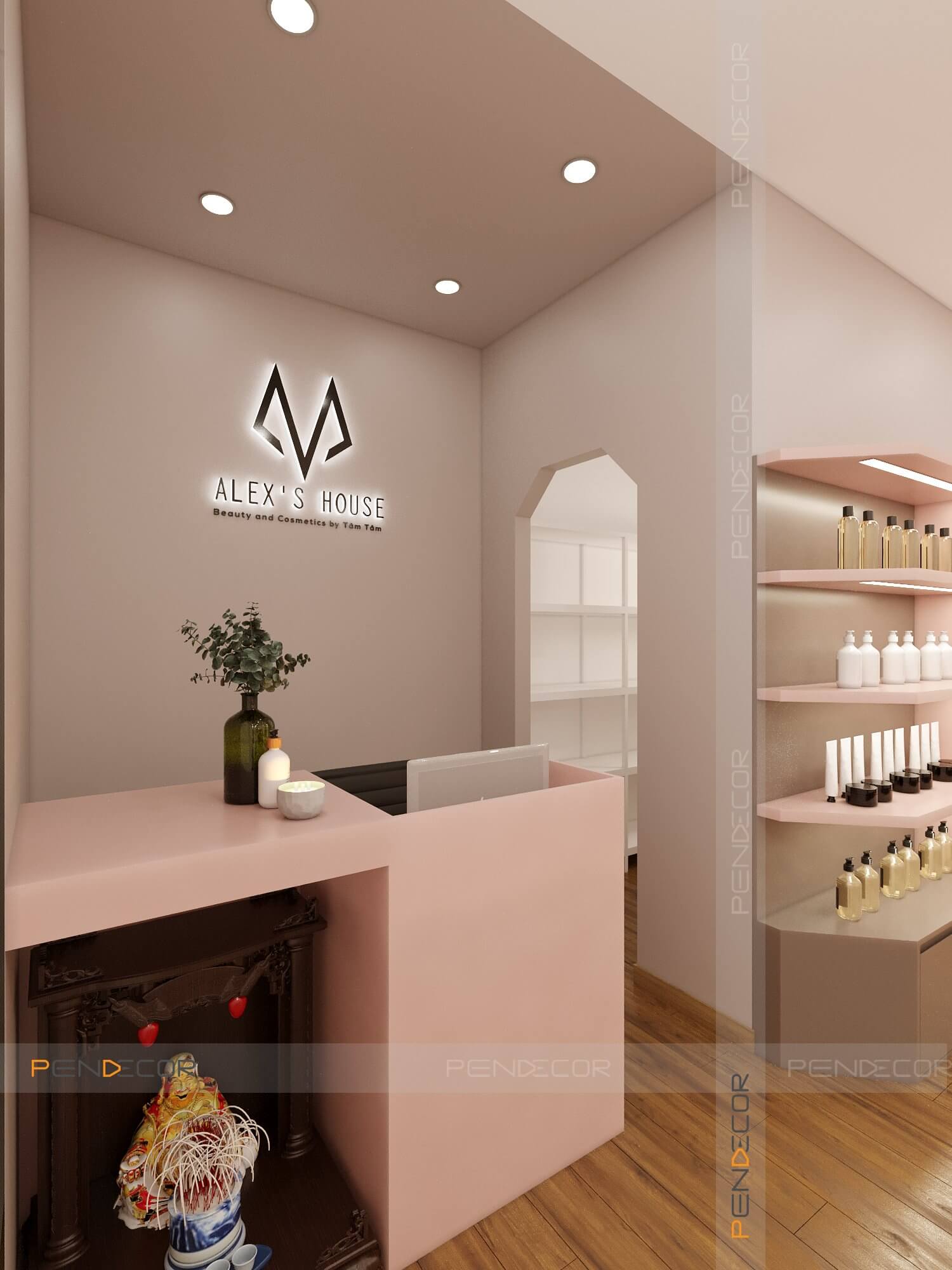 Thiết Kế Shop Mỹ Phẩm Alex's House