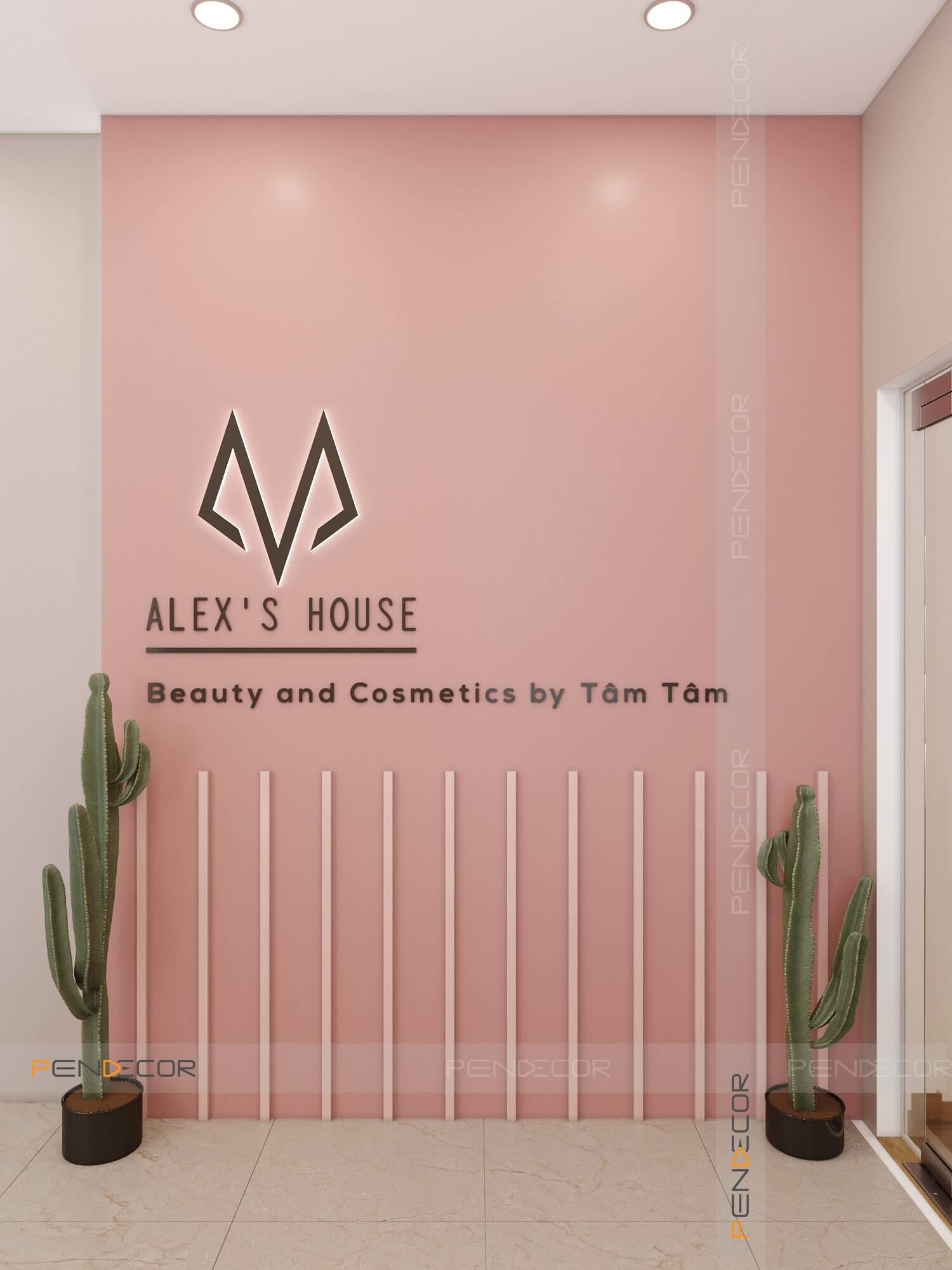 Thiết Kế Shop Mỹ Phẩm Alex's House