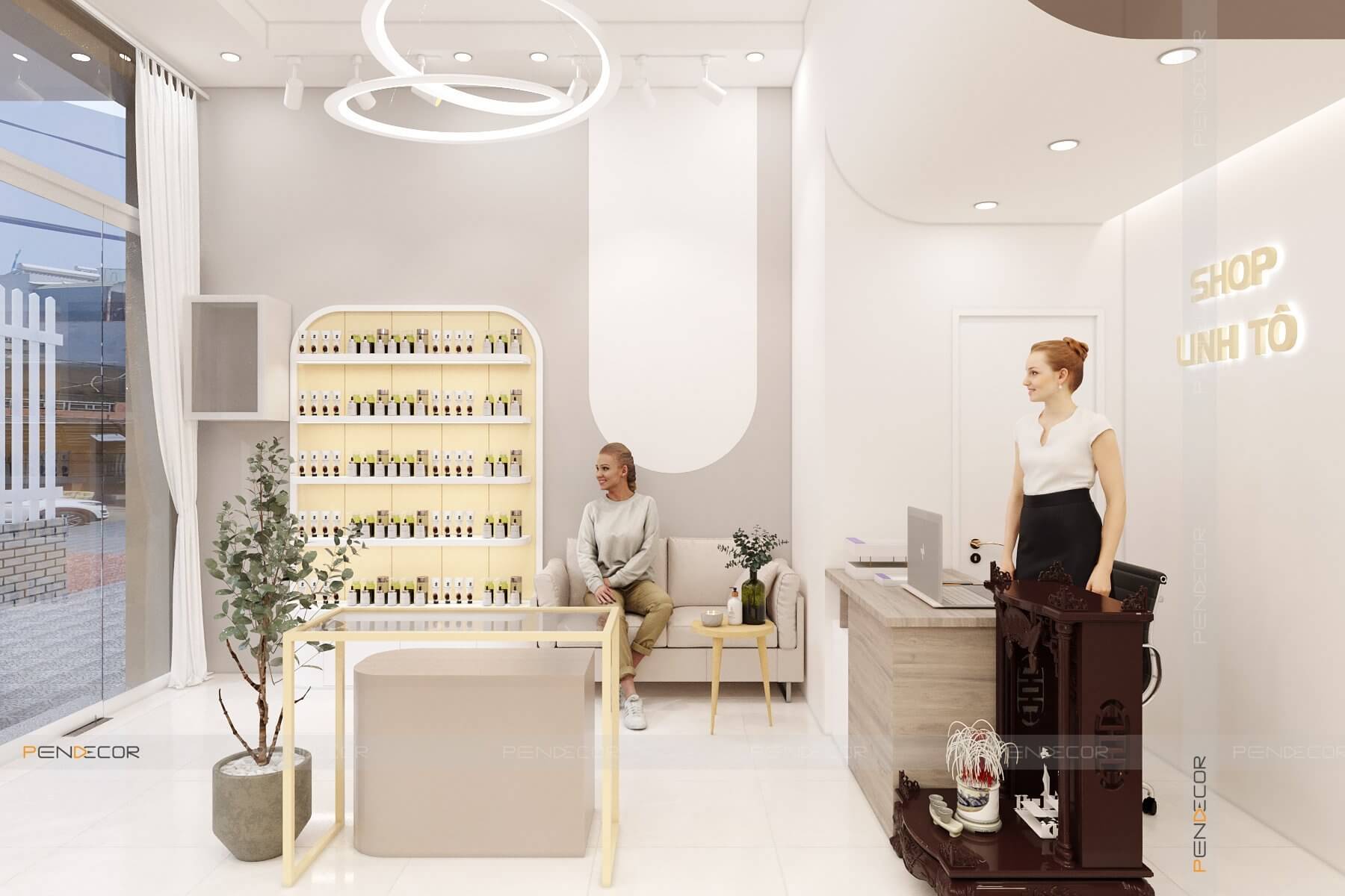 Thiết Kế Shop Tinh Dầu & Mỹ Phẩm Linh Tô