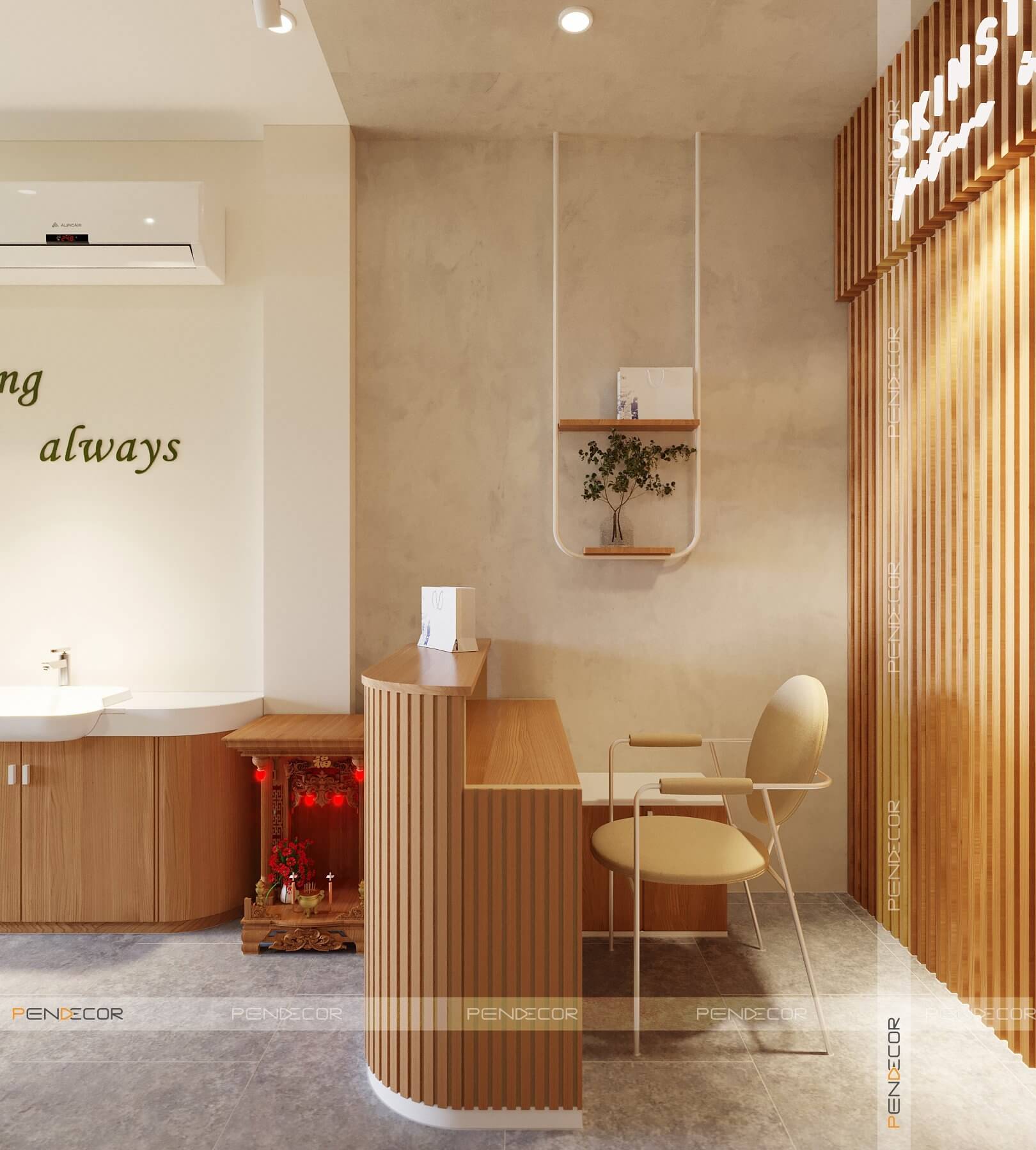 Thiết Kế Shop Mỹ Phẩm Skin Story