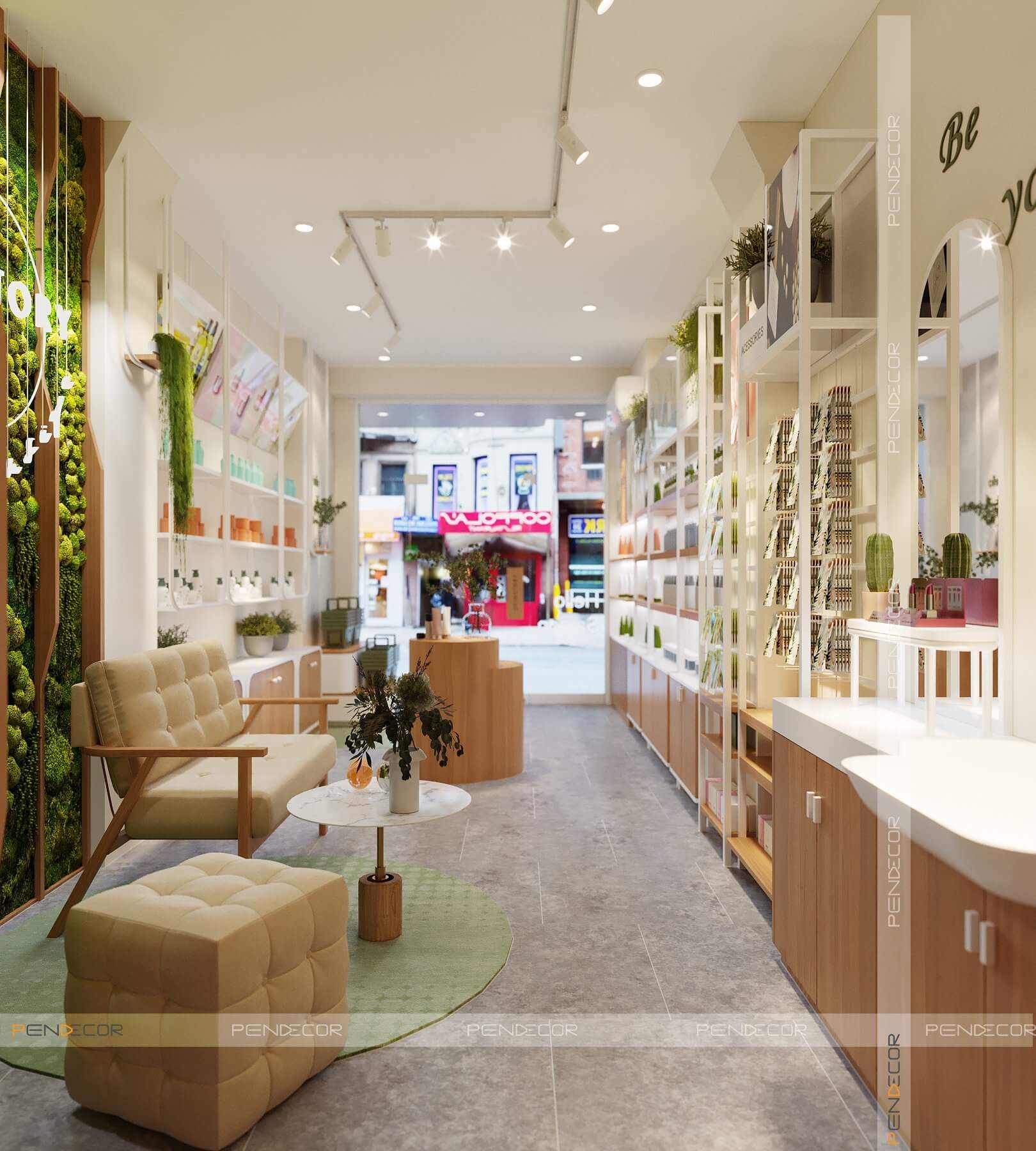 Thiết Kế Shop Mỹ Phẩm Skin Story