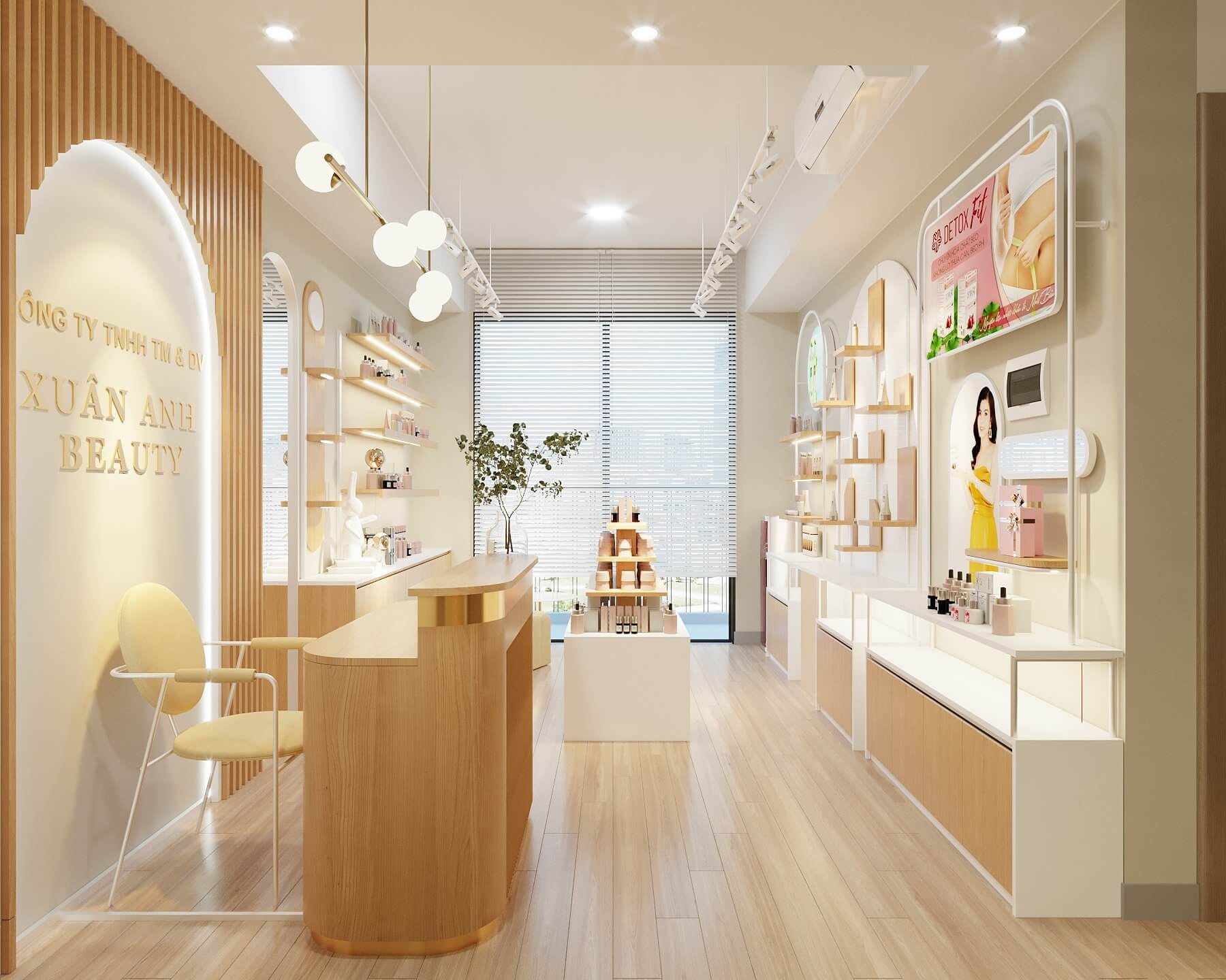 Thiết Kế Shop Mỹ Phẩm Xuân Anh Beauty