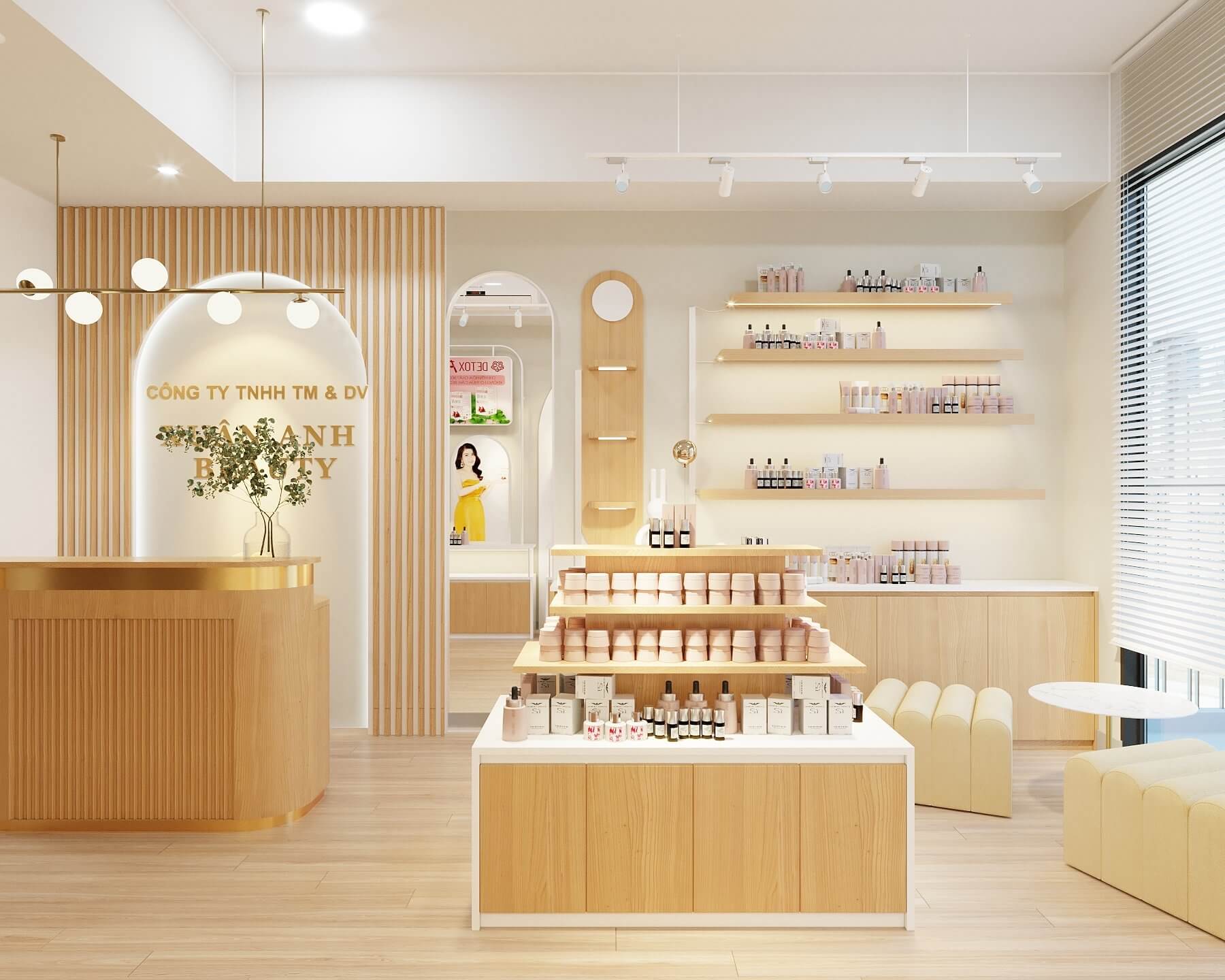 Thiết Kế Shop Mỹ Phẩm Xuân Anh Beauty
