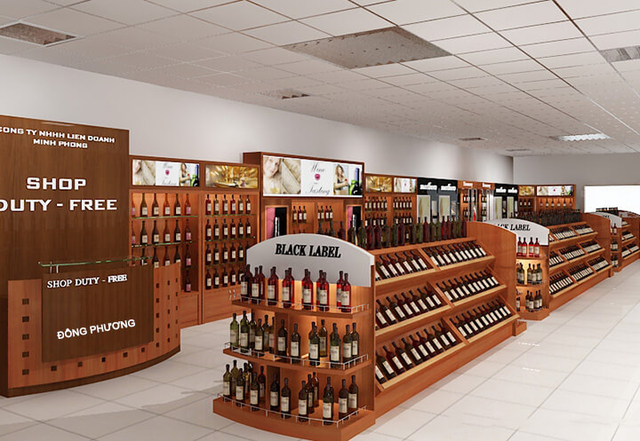 Kệ trưng bày rượu cần phải ấn tượng và độc đáo để thu hút khách hàng, giúp nổi bật sản phẩm