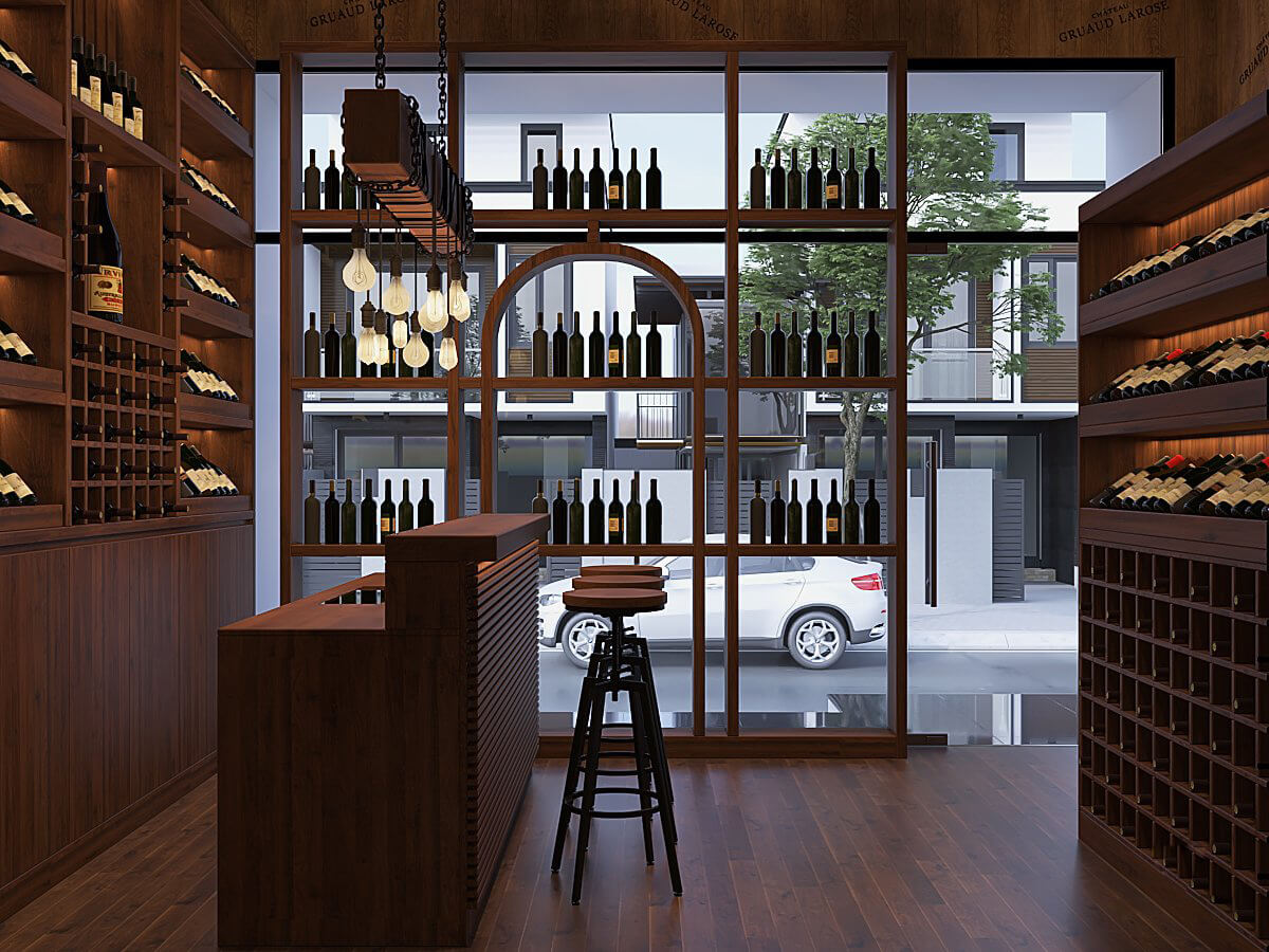 Top 20+ mẫu thiết kế cửa hàng rượu sang trọng, đẹp mắt đáng tham khảo
