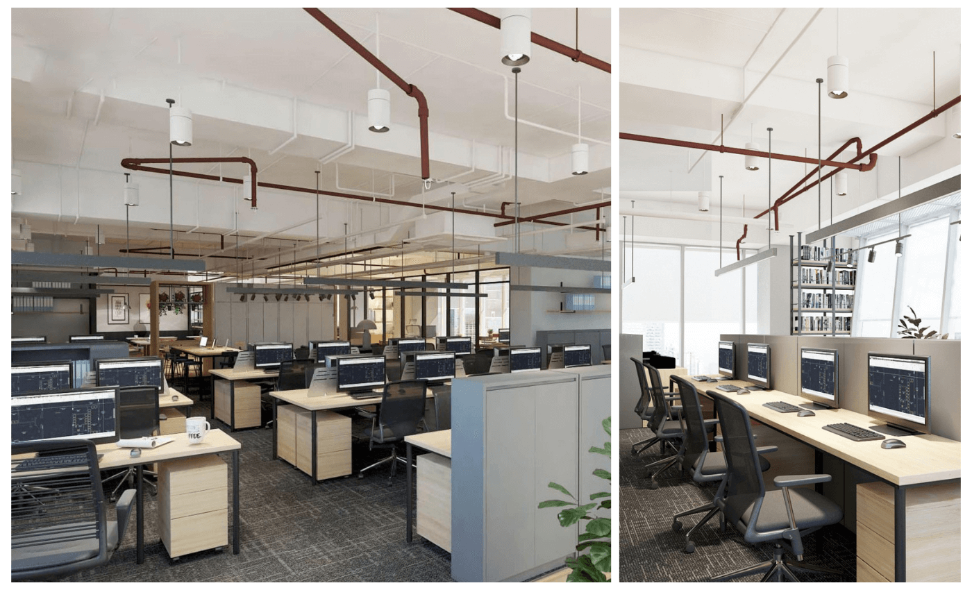 Mẫu thiết kế nội thất văn phòng đẹp 2024 | DanaSun