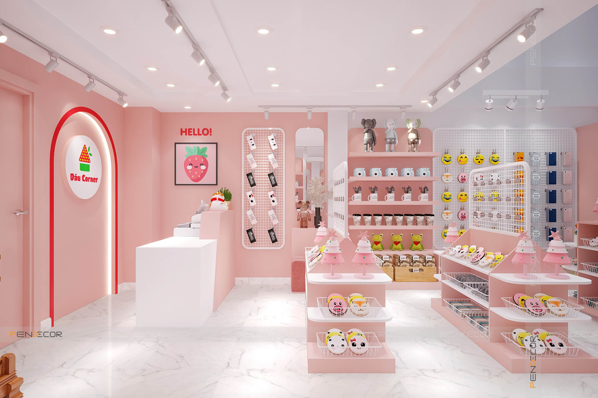 Thiết Kế Shop Phụ Kiện Dâu Corner
