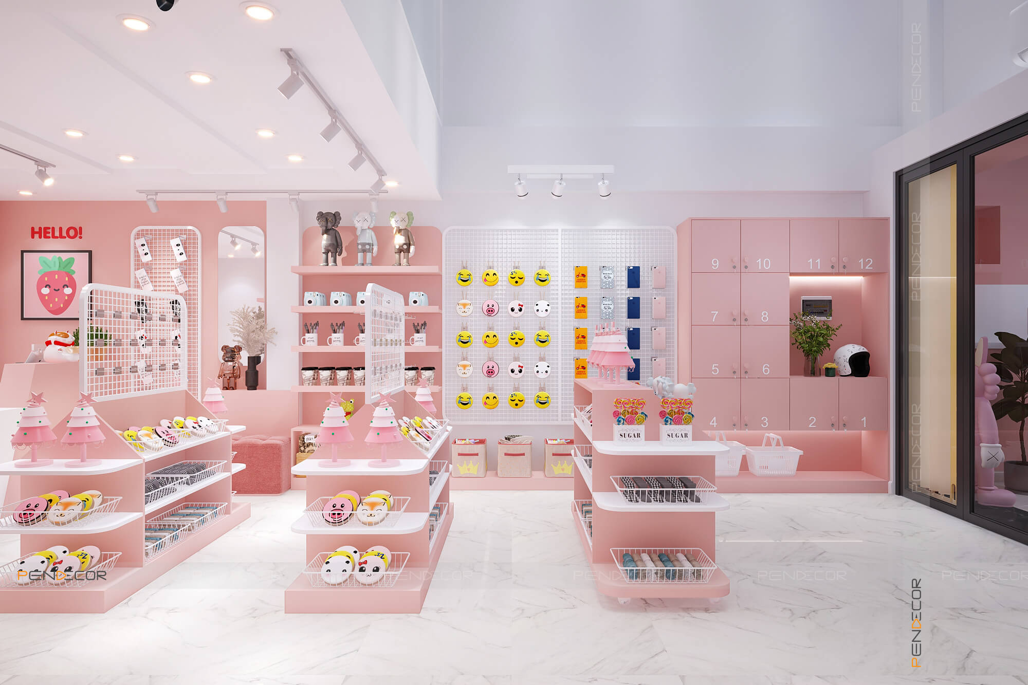 Thiết Kế Shop Phụ Kiện Dâu Corner