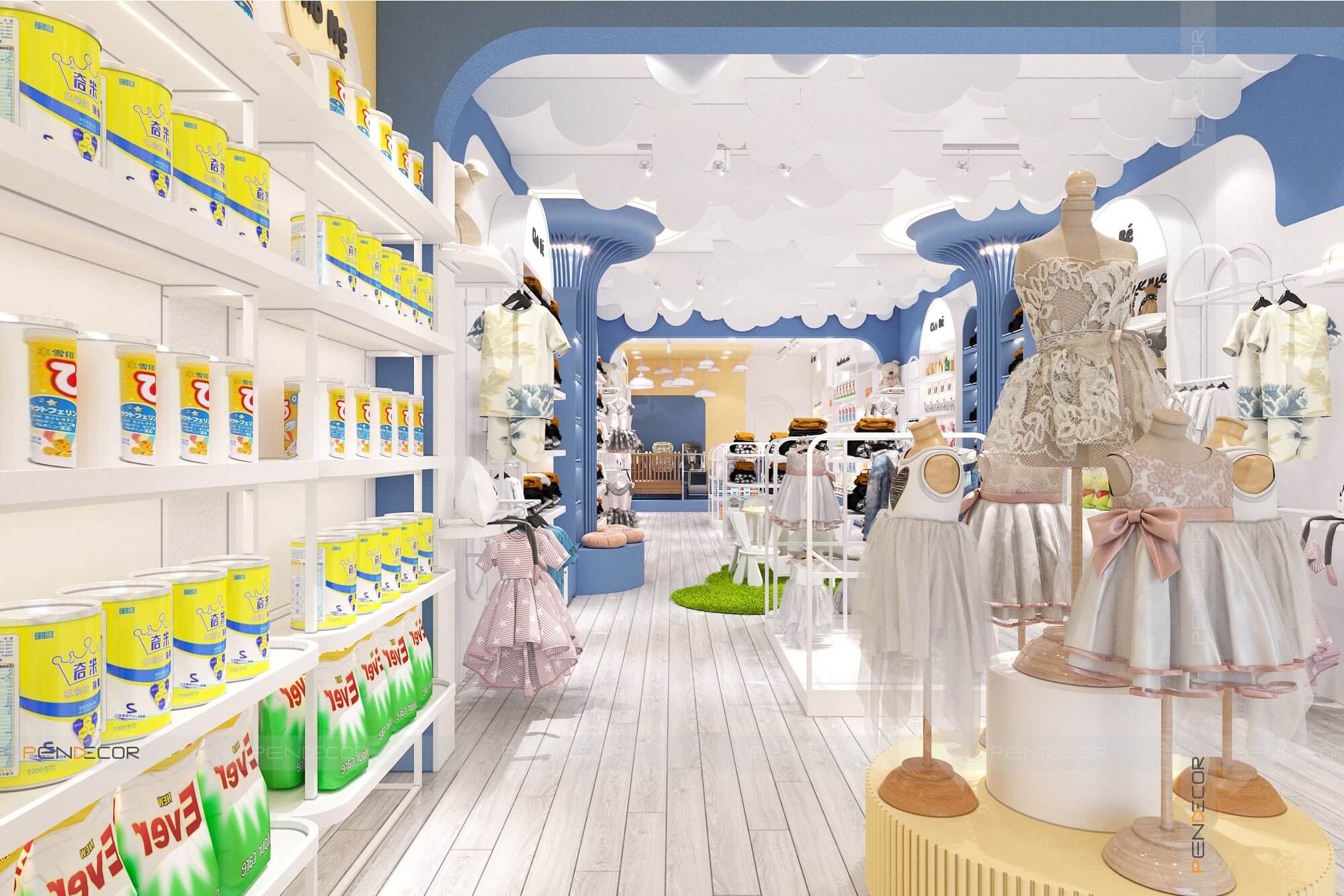 Thiết Kế Shop Thời Trang Trẻ Em Hat Kid