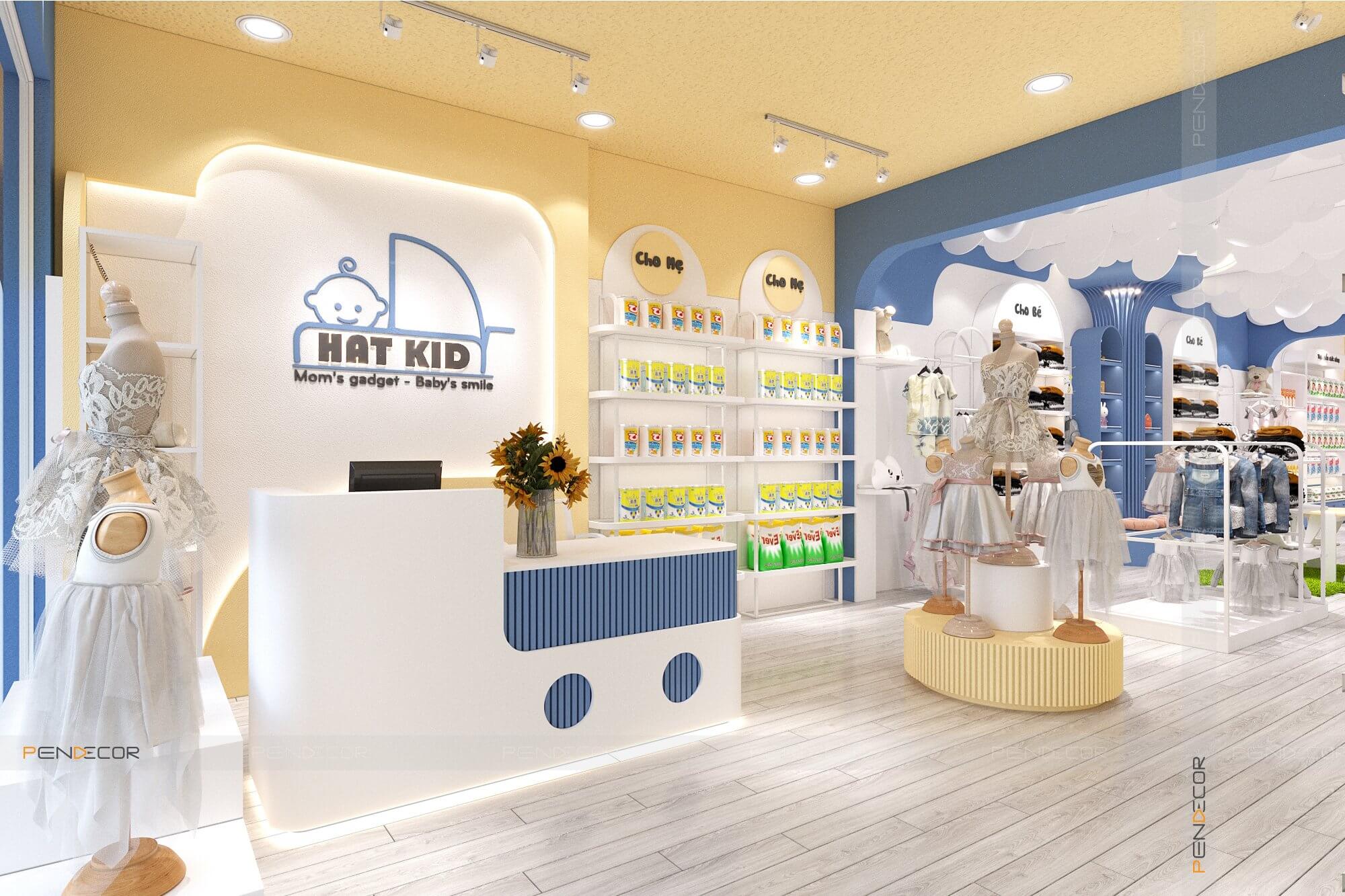 Thiết Kế Shop Thời Trang Trẻ Em Hat Kid