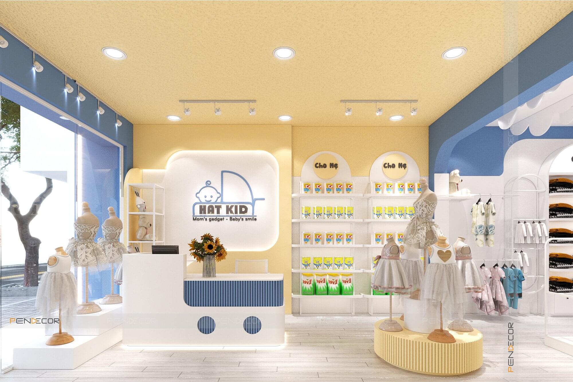 Thiết Kế Shop Thời Trang Trẻ Em Hat Kid