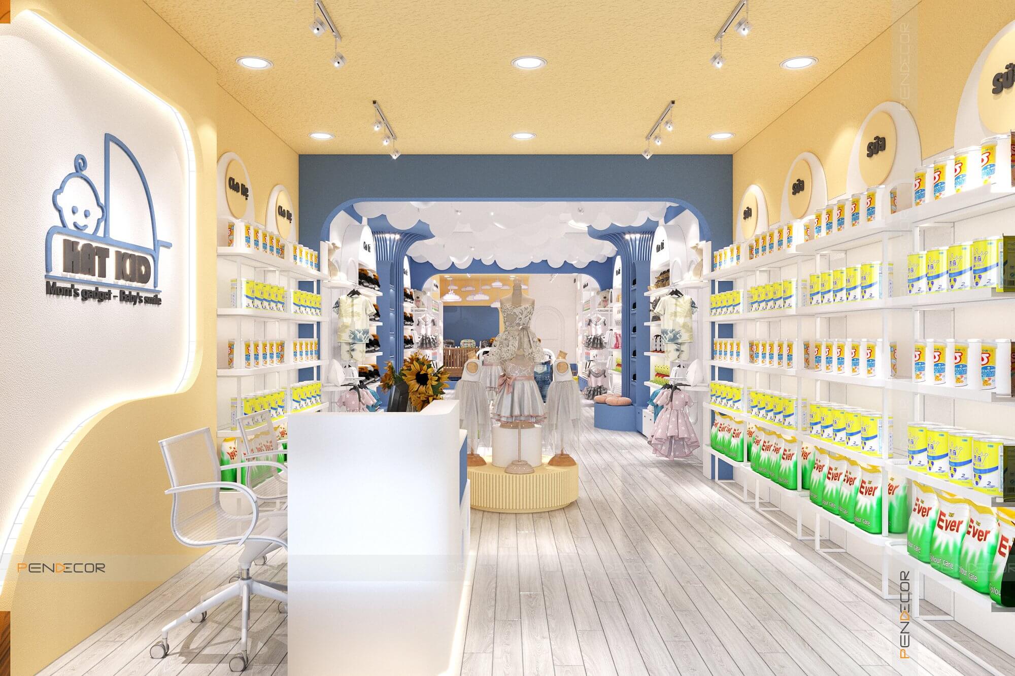 Thiết Kế Shop Thời Trang Trẻ Em Hat Kid