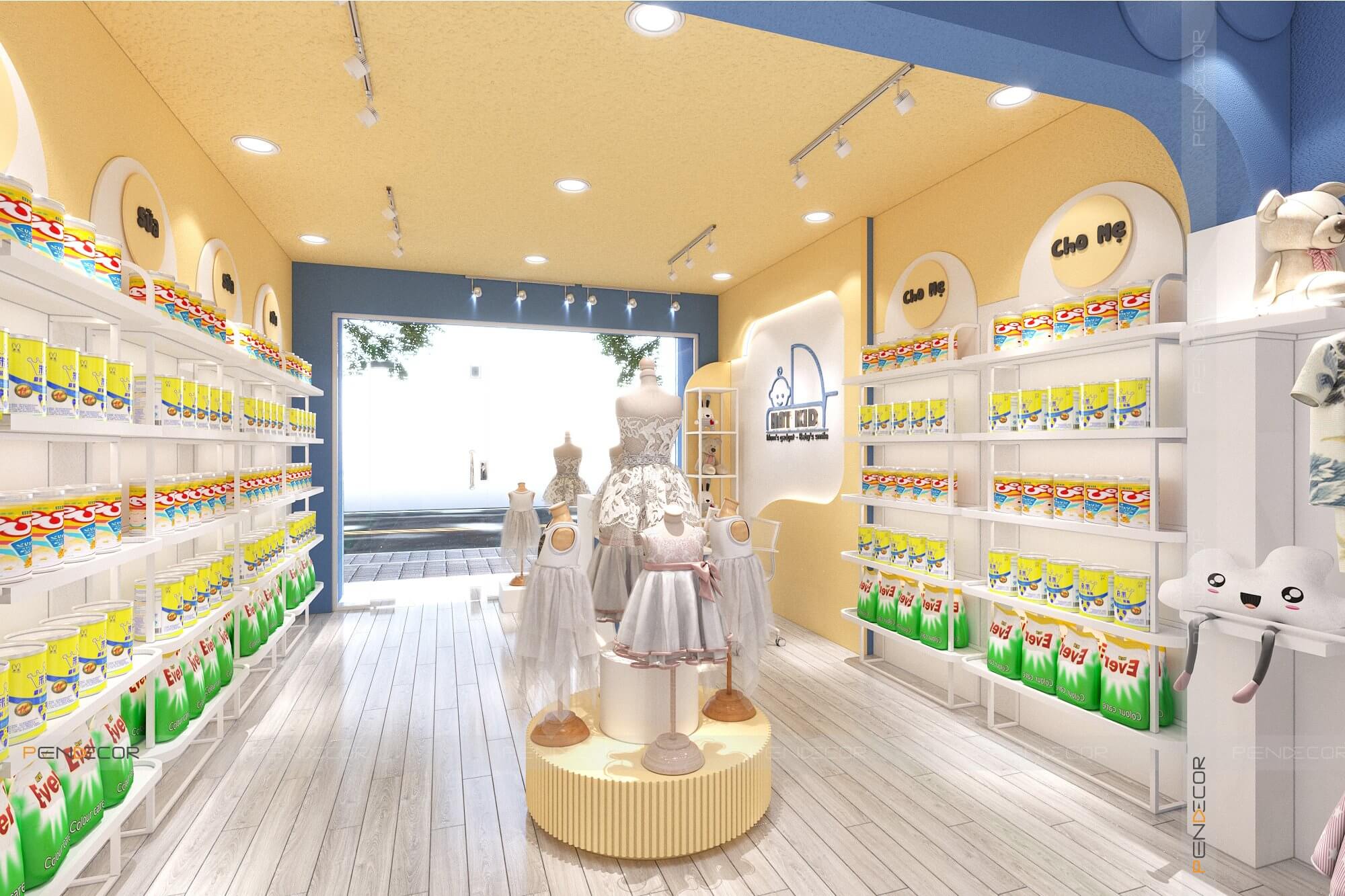 Thiết Kế Shop Thời Trang Trẻ Em Hat Kid