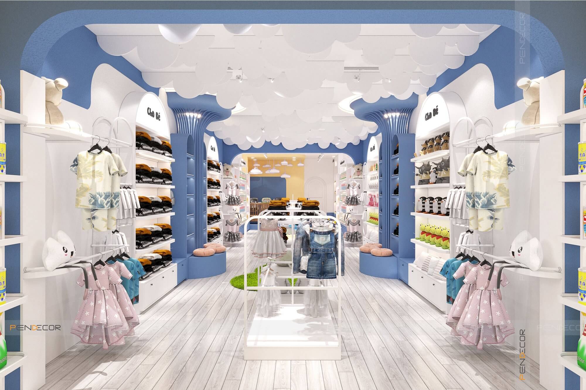 Thiết Kế Shop Thời Trang Trẻ Em Hat Kid