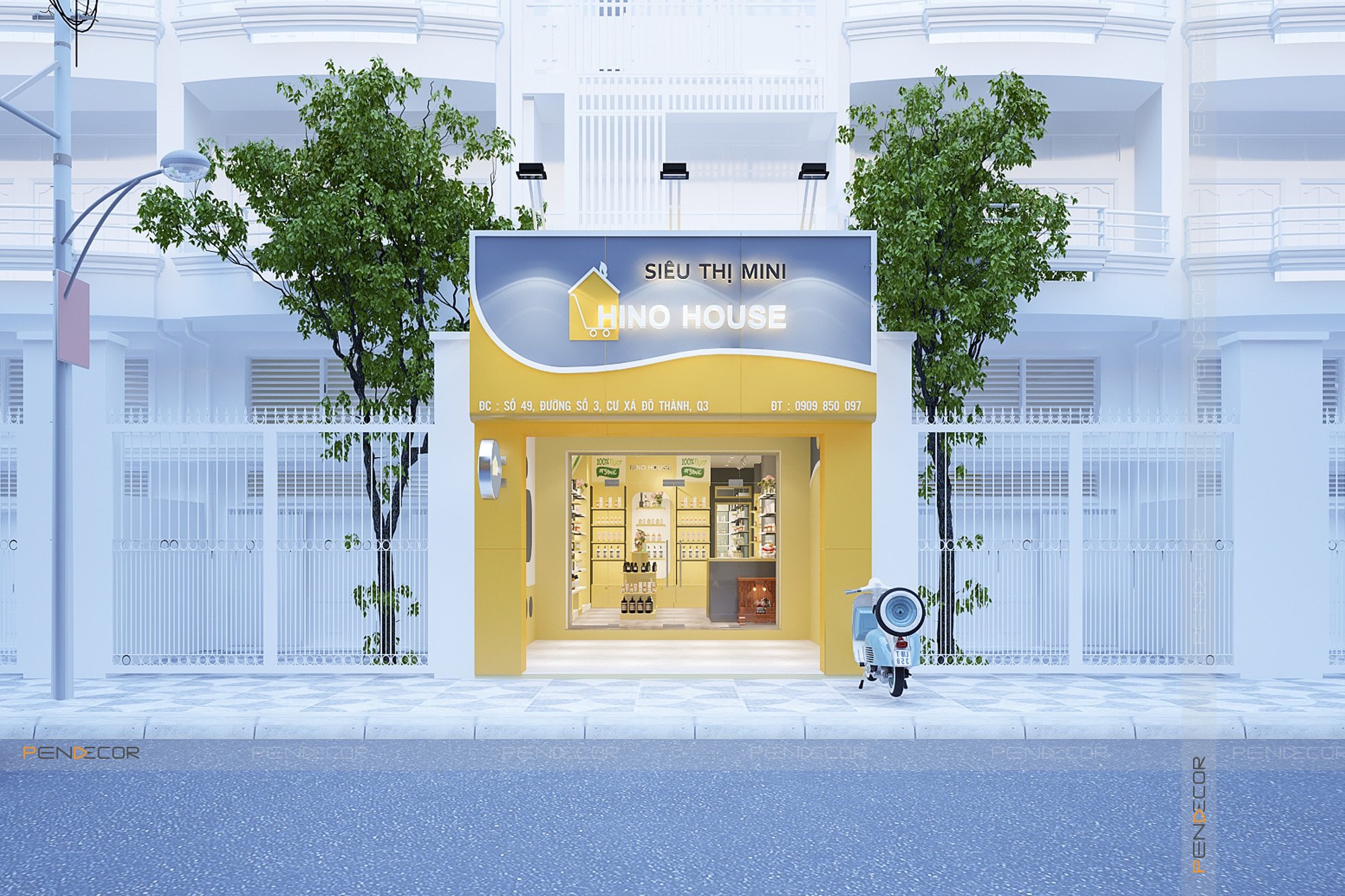 Thiết Kế Siêu Thị Mini Hino House