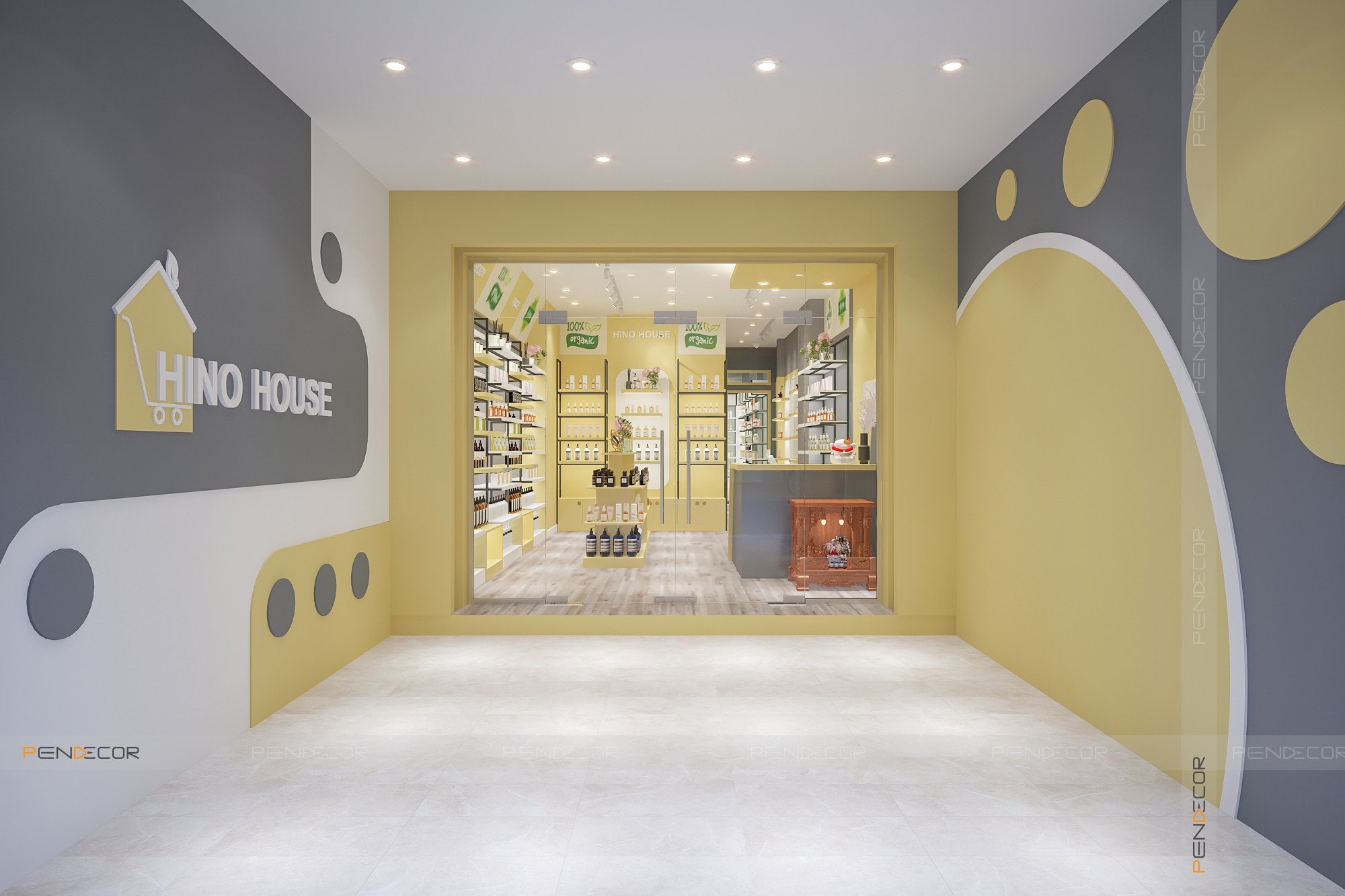 Thiết Kế Siêu Thị Mini Hino House