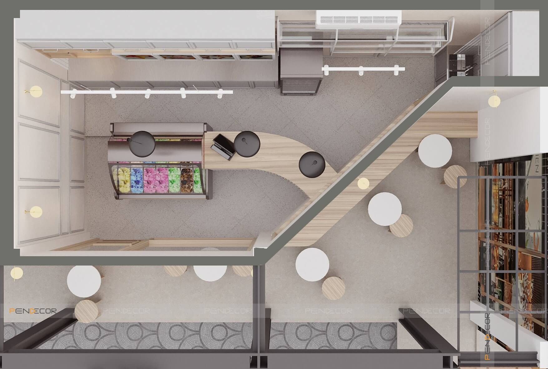 Thiết Kế Tiệm Kem Momoo