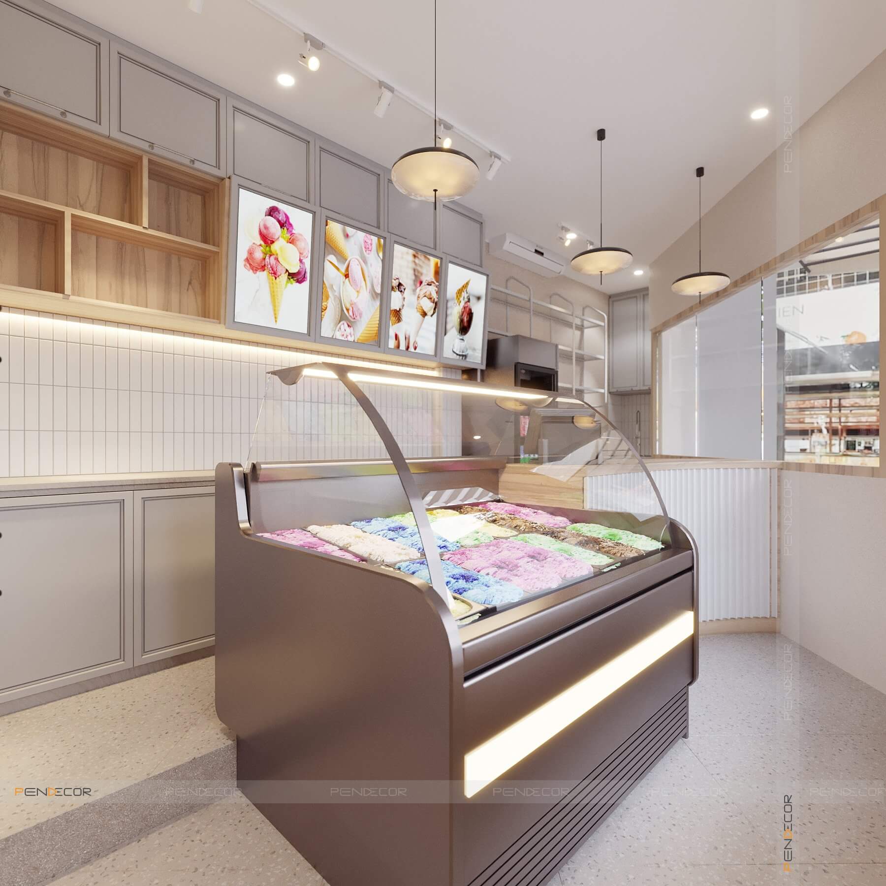 Thiết Kế Tiệm Kem Momoo