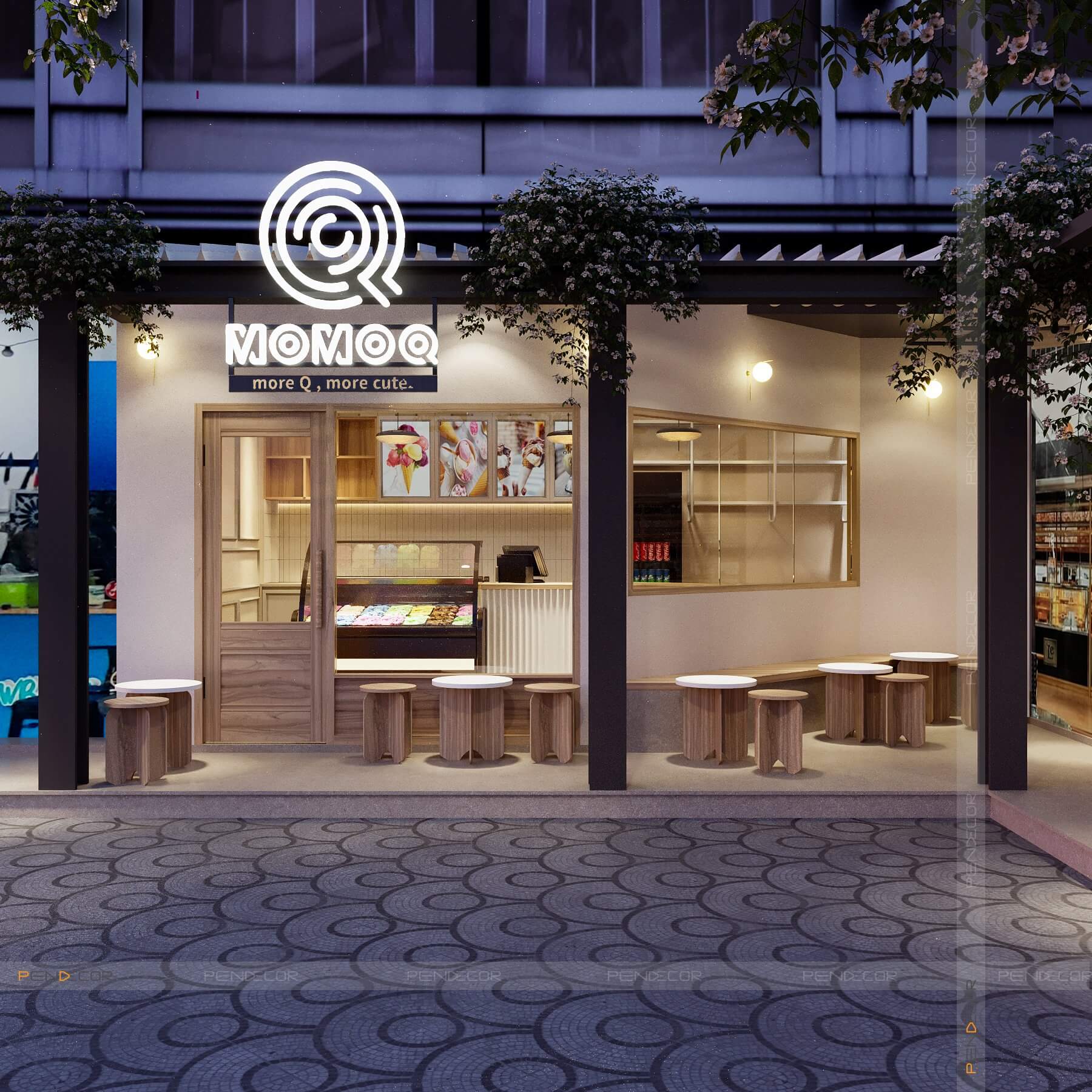 Thiết Kế Tiệm Kem Momoo