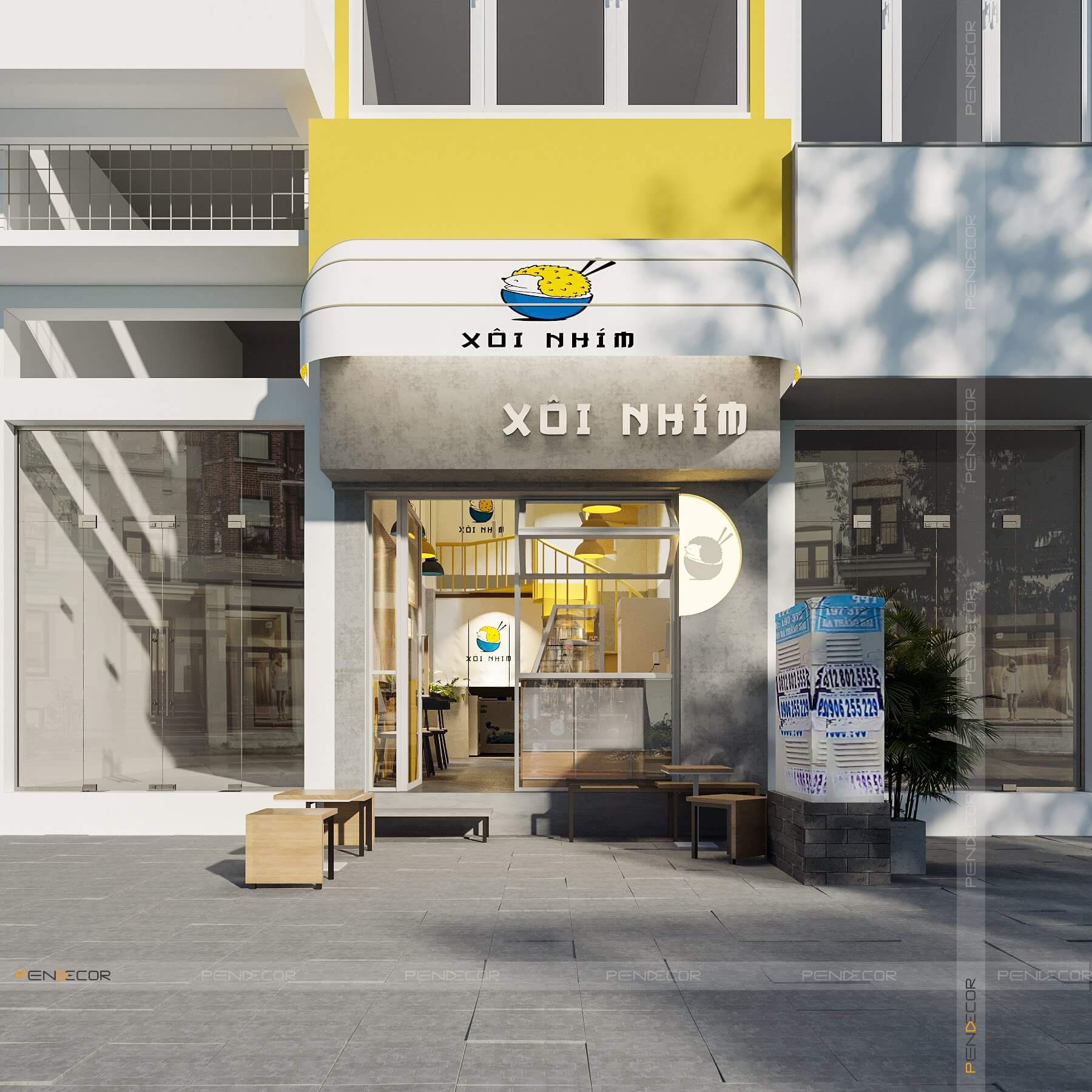 Thiết Kế Tiệm Xôi Nhím