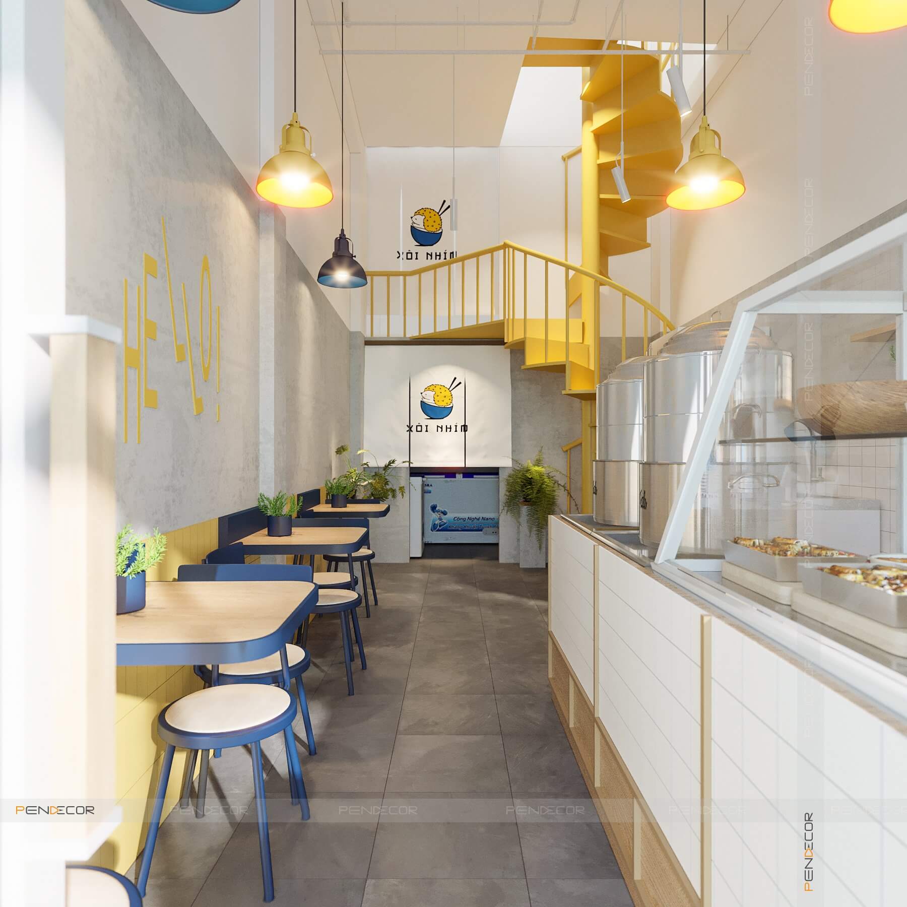 Thiết Kế Tiệm Xôi Nhím