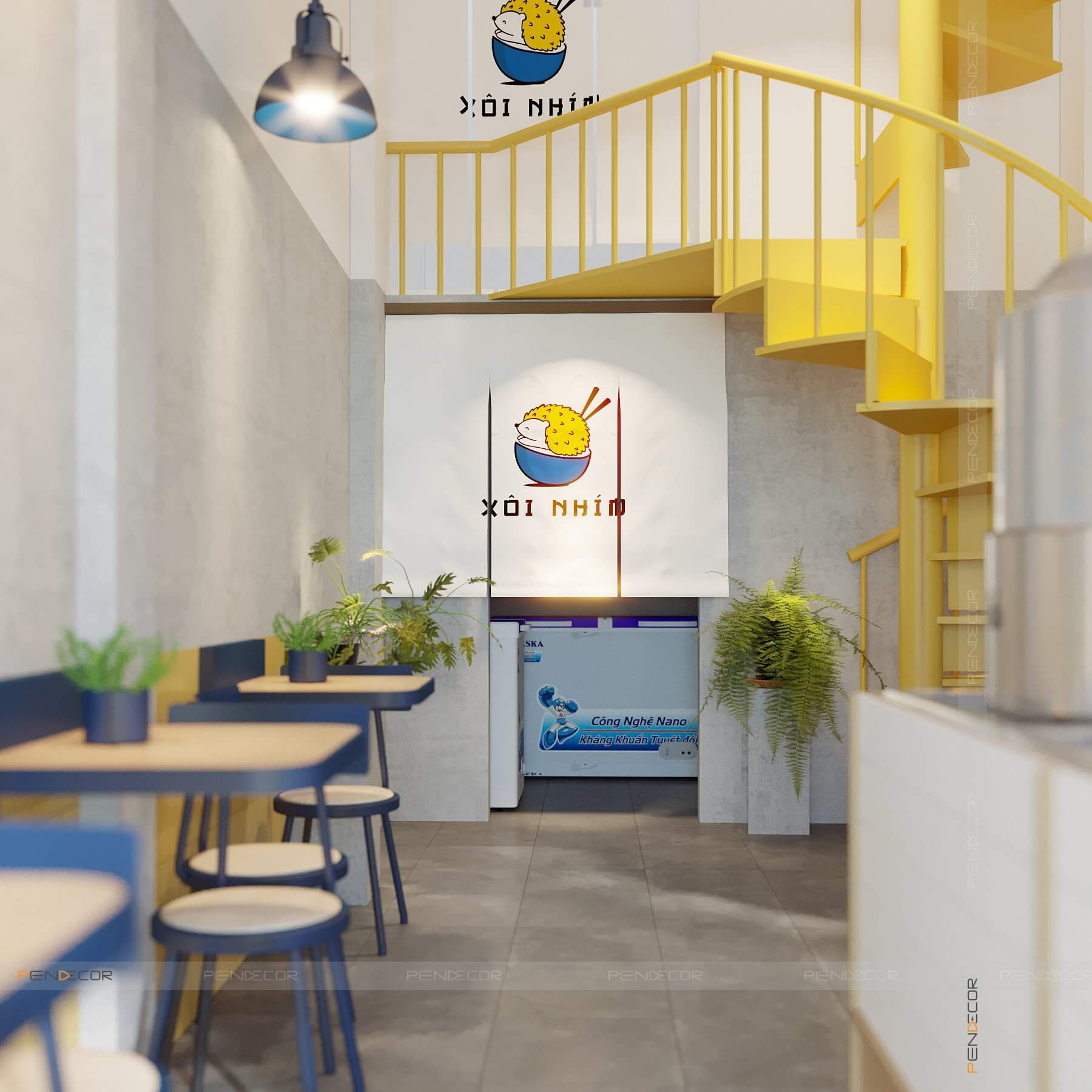 Thiết Kế Tiệm Xôi Nhím