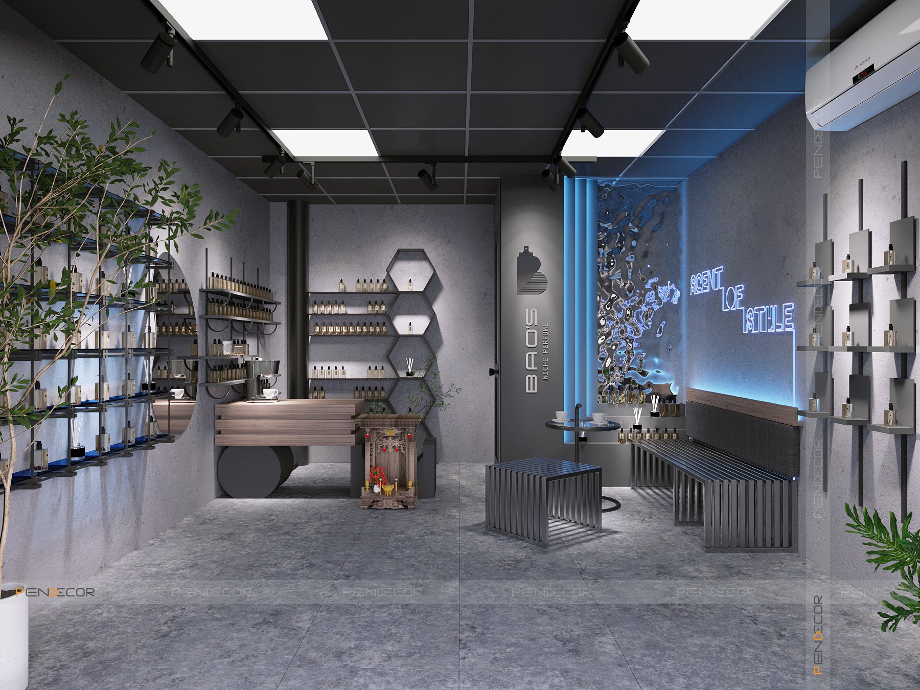 Thiết Kế Shop Nước Hoa Bao's