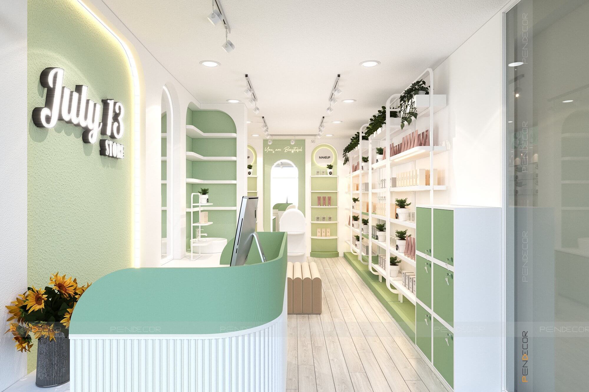 Thiết Kế Shop Mỹ Phẩm Judy 13